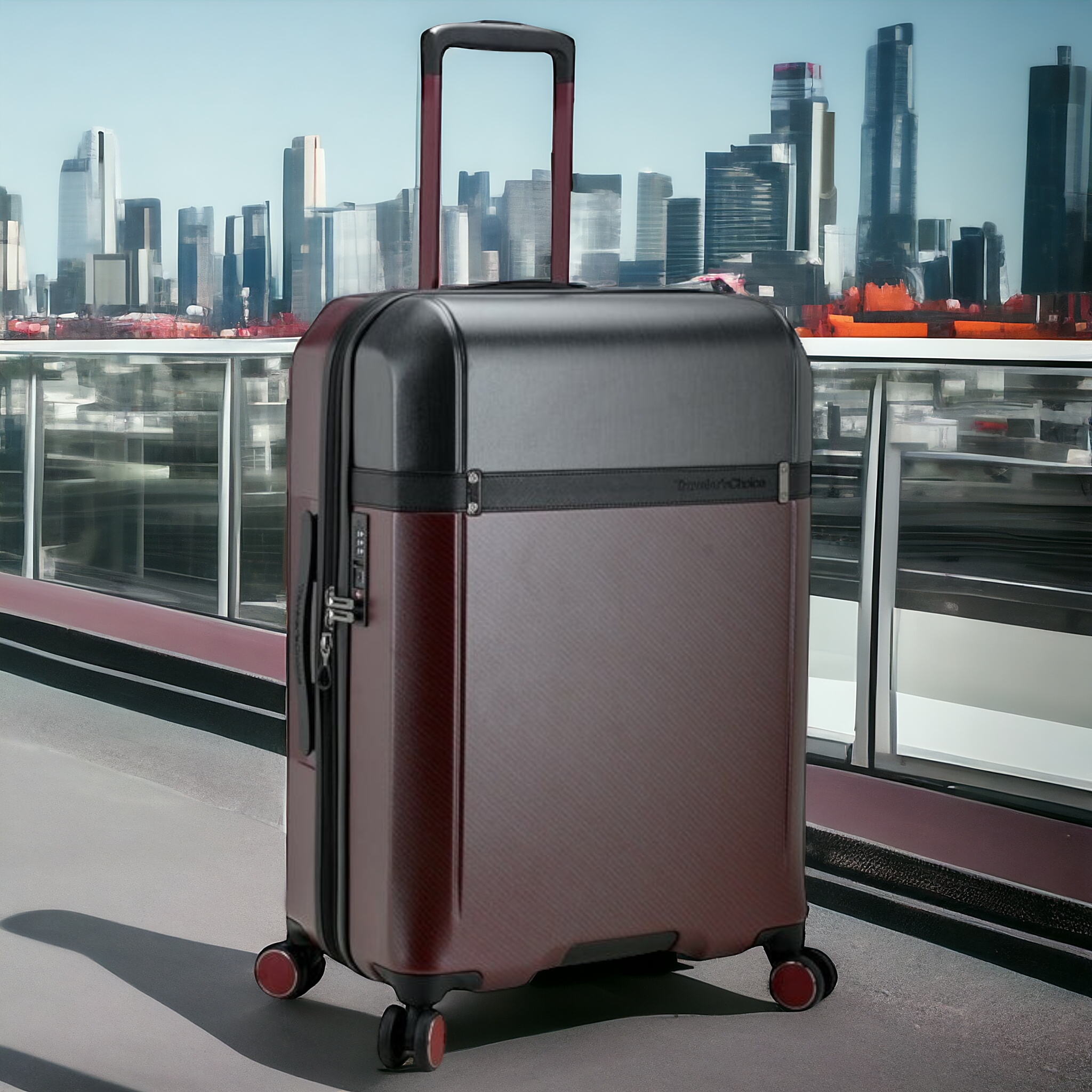 Traveler's Choice Vulkan Luggage | Premium ABS+PC Hard Shell Travel Case