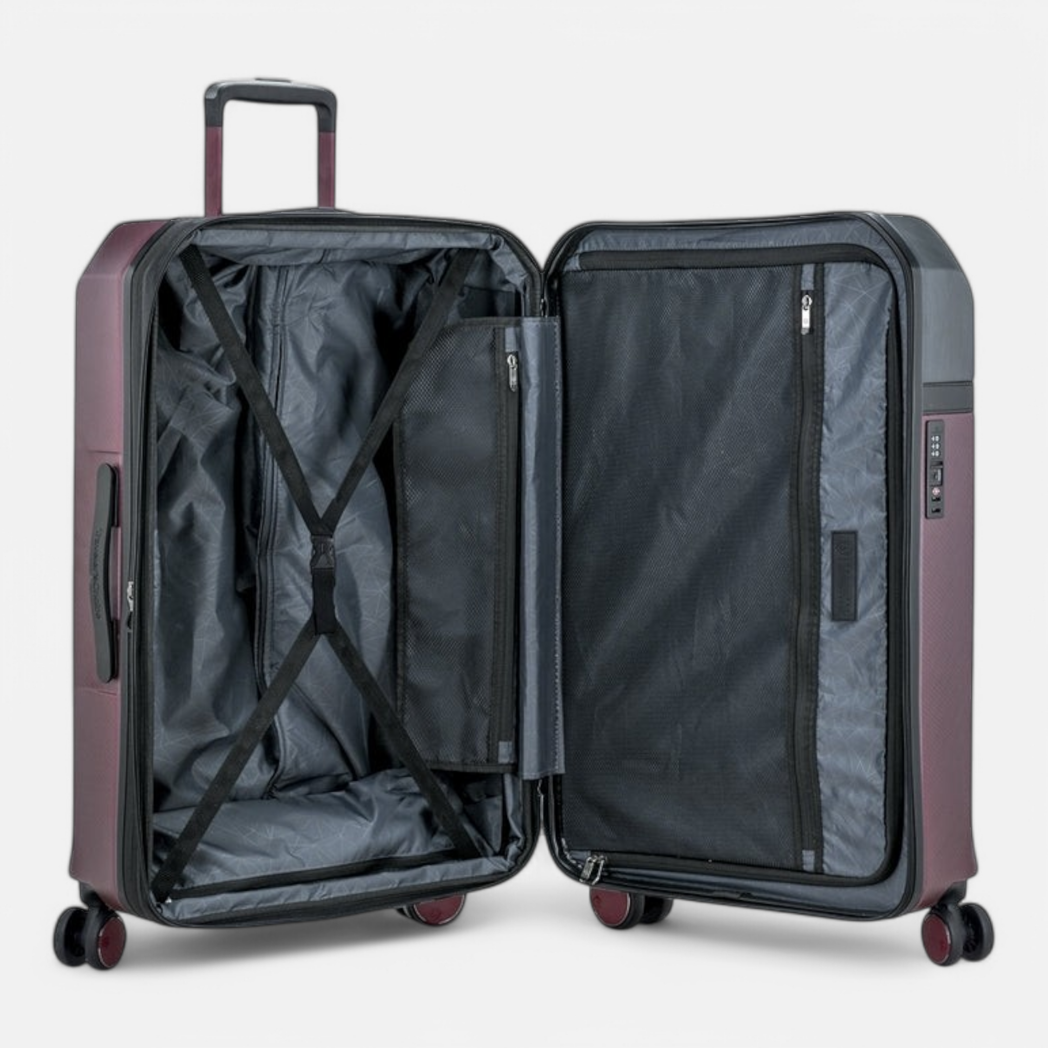 Traveler's Choice Vulkan Luggage | Premium ABS+PC Hard Shell Travel Case