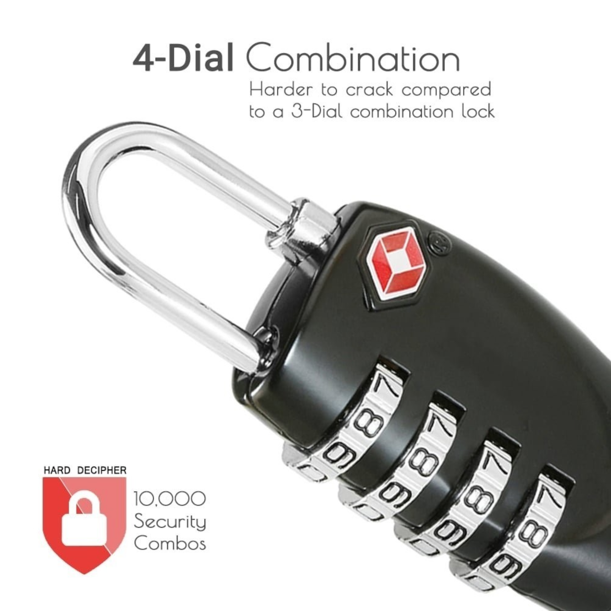 Premium Metal TSA Lock | 4 Digit Combinations - Haris Luggage