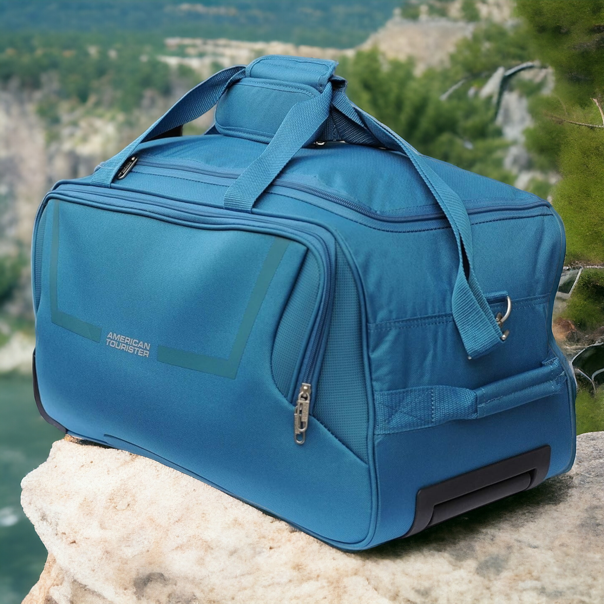 American Tourister Trolley Duffel Bag | Lightweight - Haris Luggage