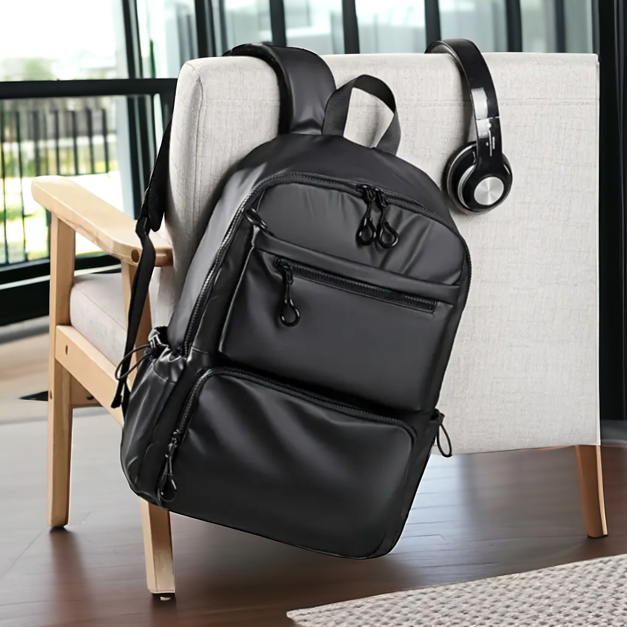 Premium PU Leather Backpack | HL - 365209 - Haris Luggage