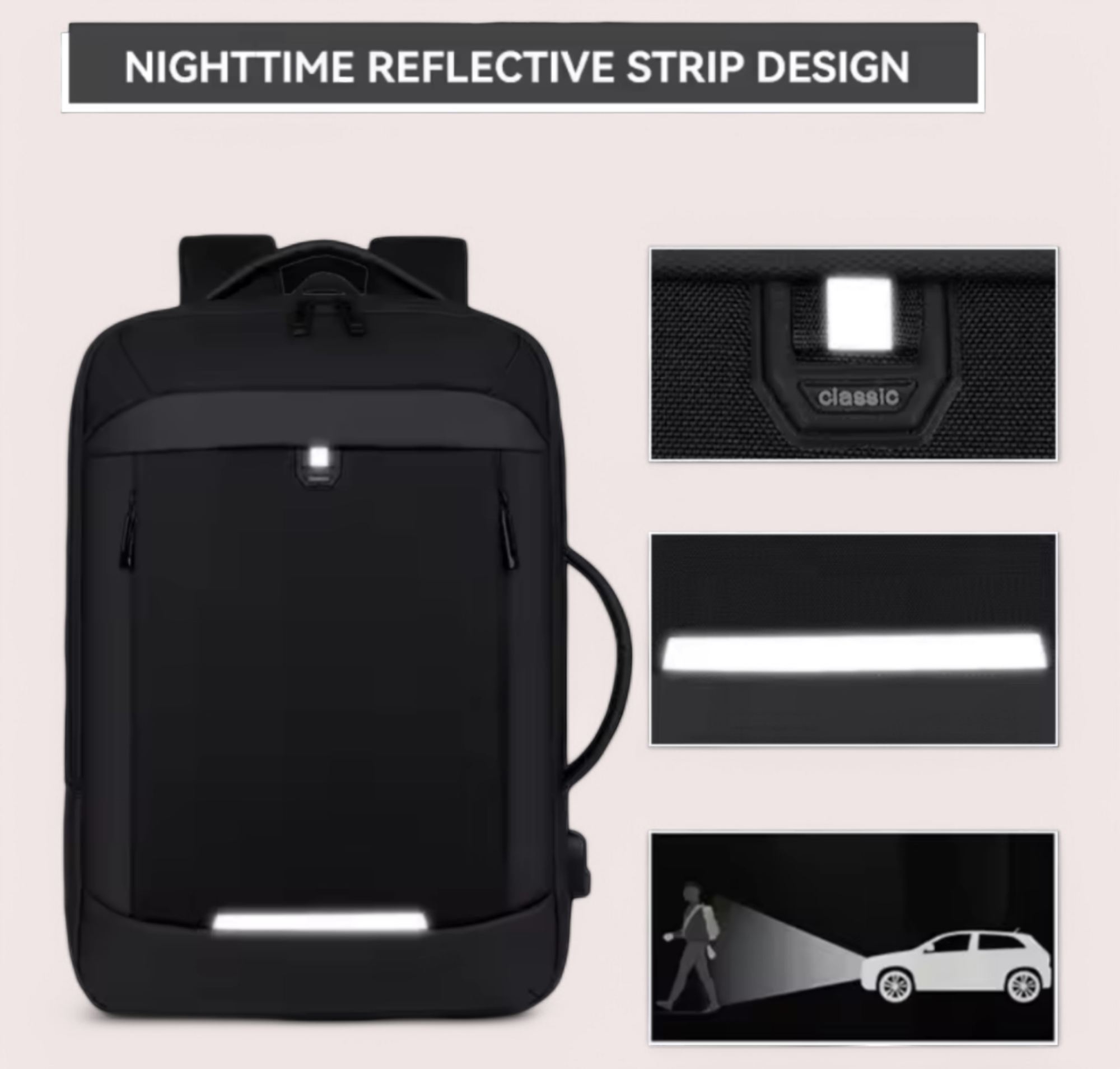 Travelling & Laptop Backpack | Expandable | HL 36403 - Haris Luggage