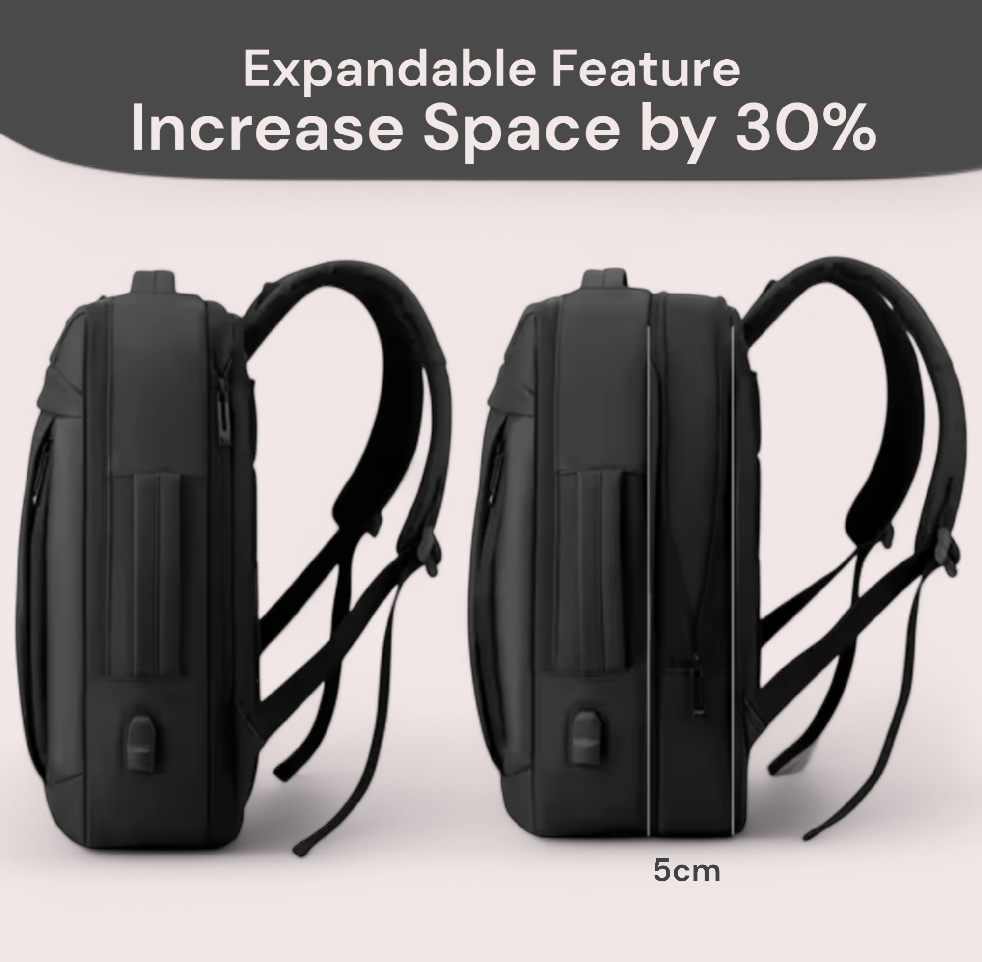 Travelling & Laptop Backpack | Expandable | HL 36403 - Haris Luggage