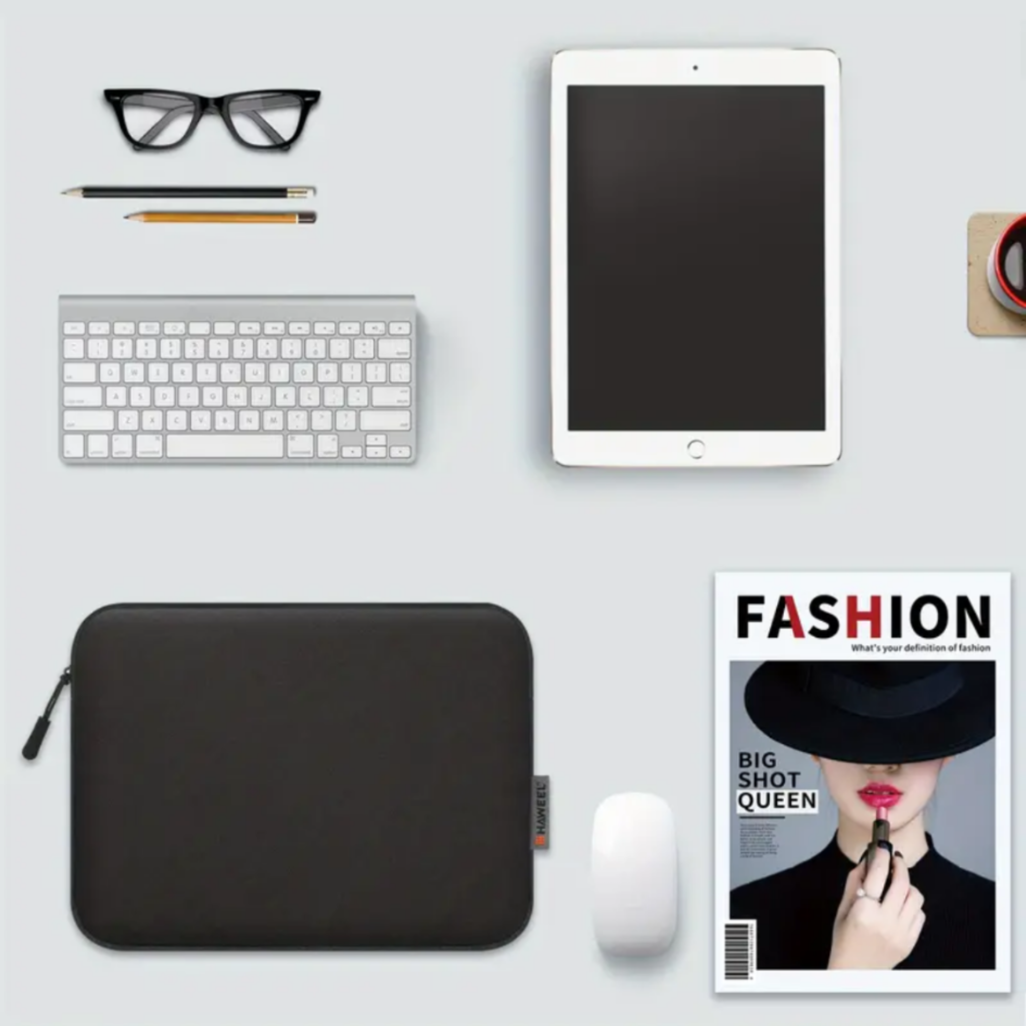Haweel Black Laptop Sleeve | Perfect Fit for 15-Inch Laptops - Haris Luggage