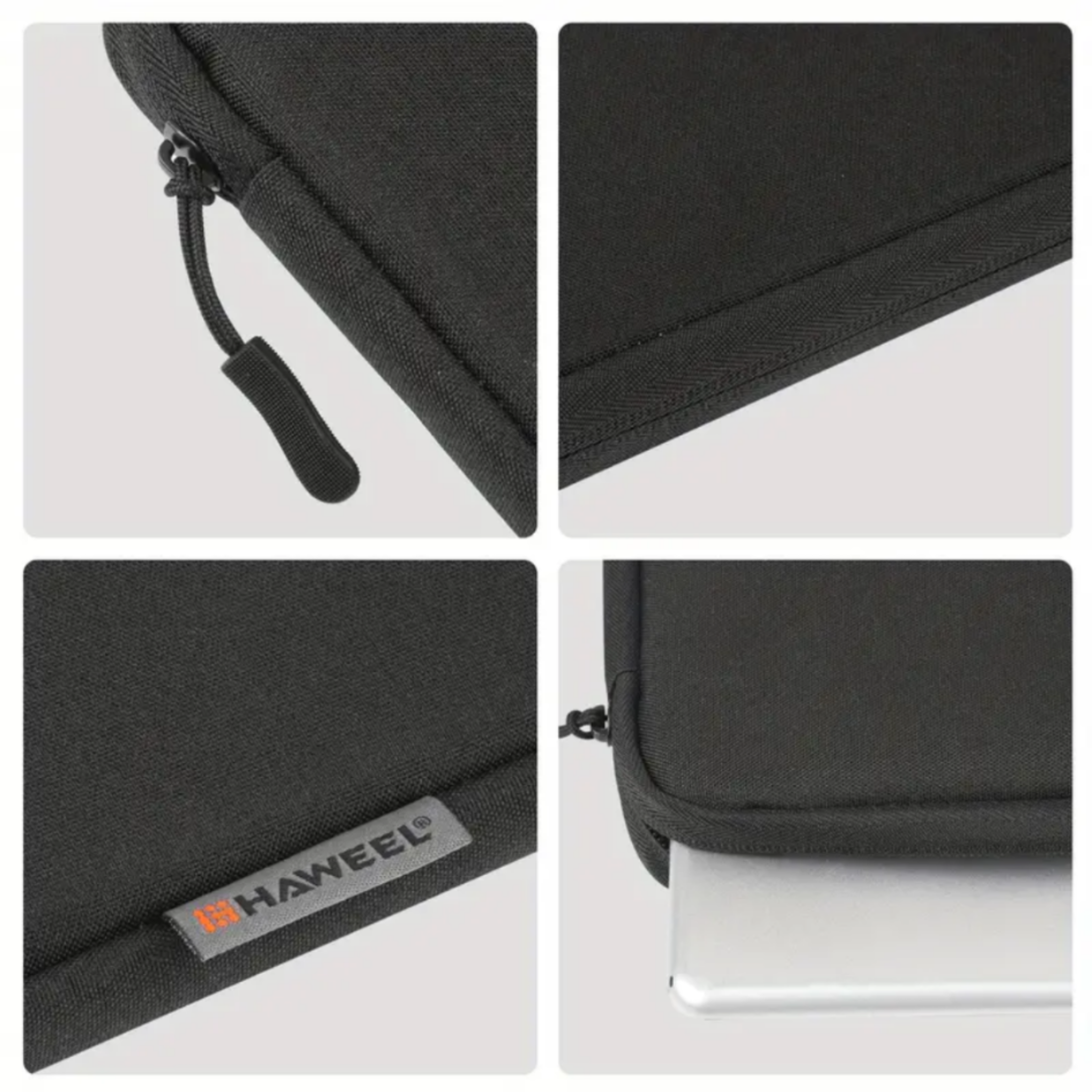 Haweel Black Laptop Sleeve | Perfect Fit for 15-Inch Laptops - Haris Luggage
