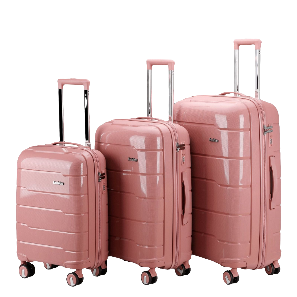 fashion Luggage PP Sheet Durable Pink 20 Inch - Main Image