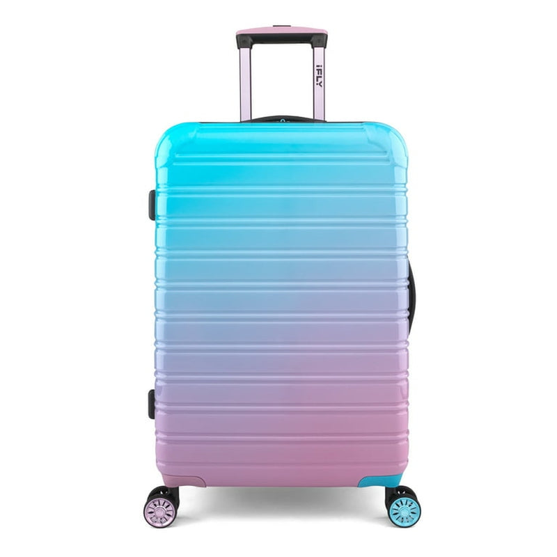 IFLY FIBERTECH suitcase Pakistan in gradient blue and pink with smooth-rolling wheels