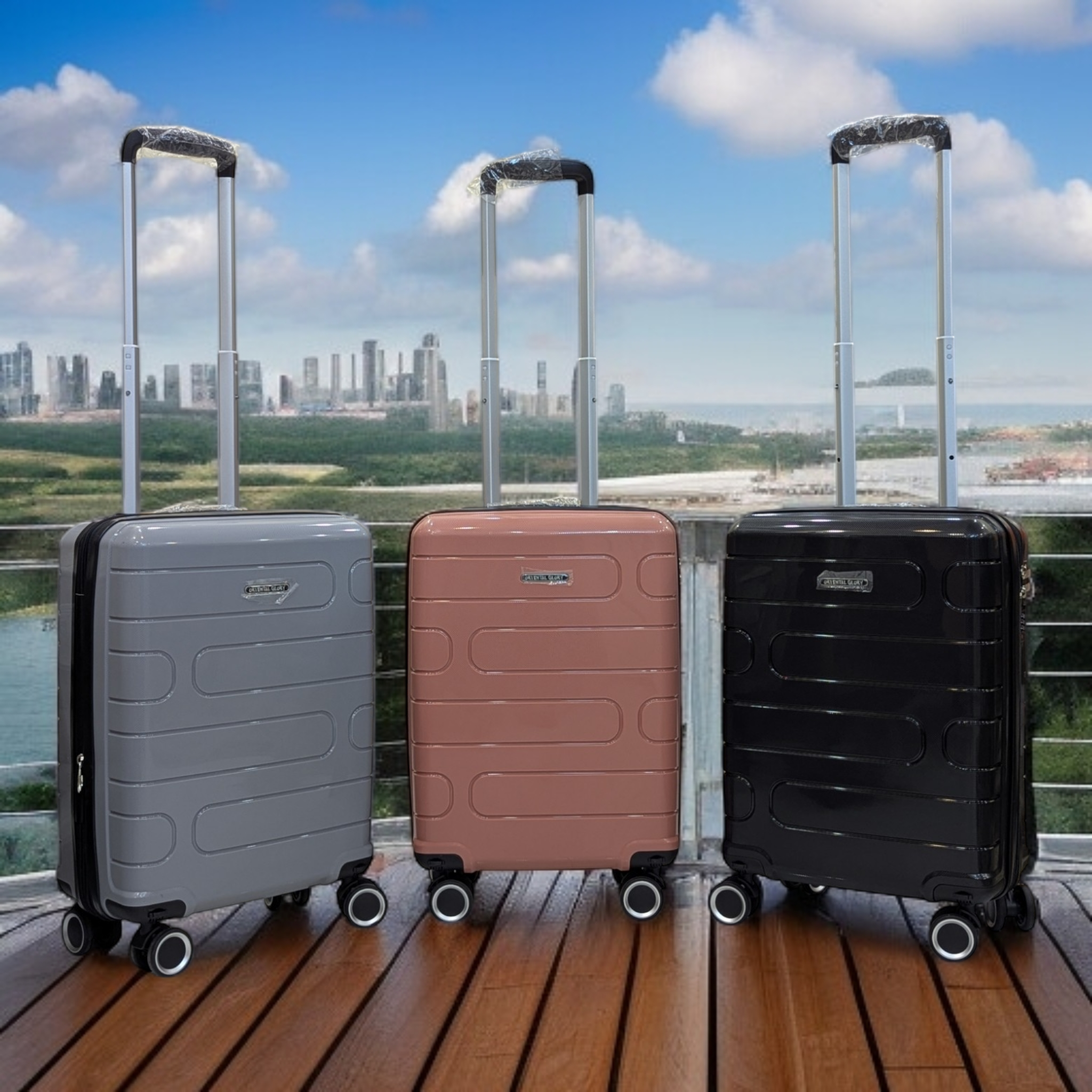 Polypropylene Cabin Luggage | Detachable Wheels | Expandable - HL 57445 - Haris Luggage