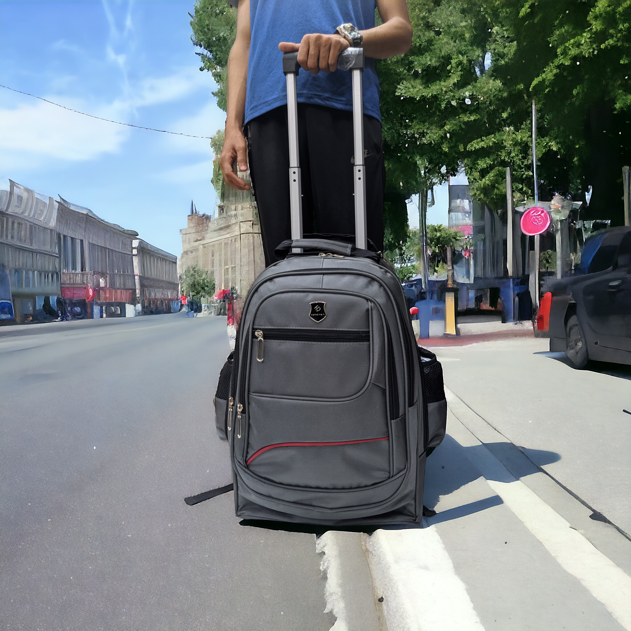 18-Inch Premium Trolley Backpack | Business | School | Ultra Durable and Smooth - Haris Luggage