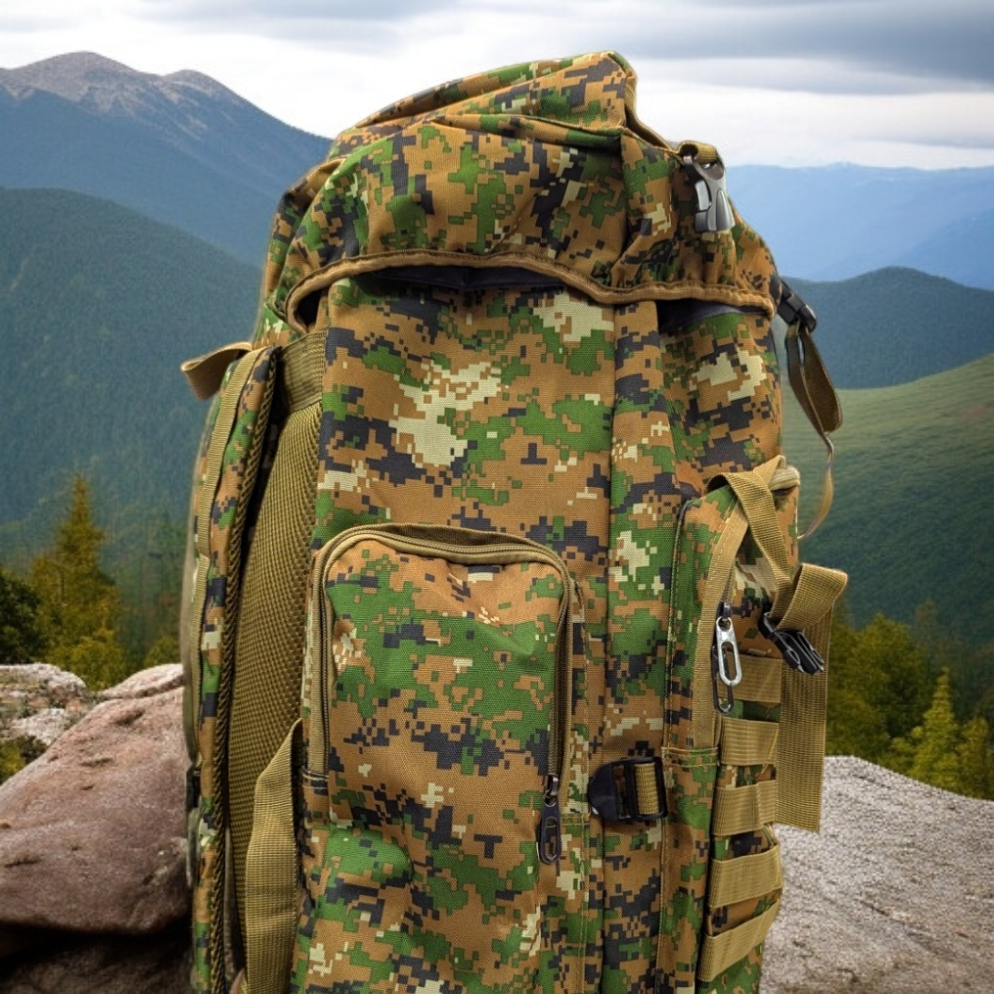 Ultimate 80L Military-Grade Hiking Backpack – Rugged & Spacious for Outdoor Adventures - Haris Luggage