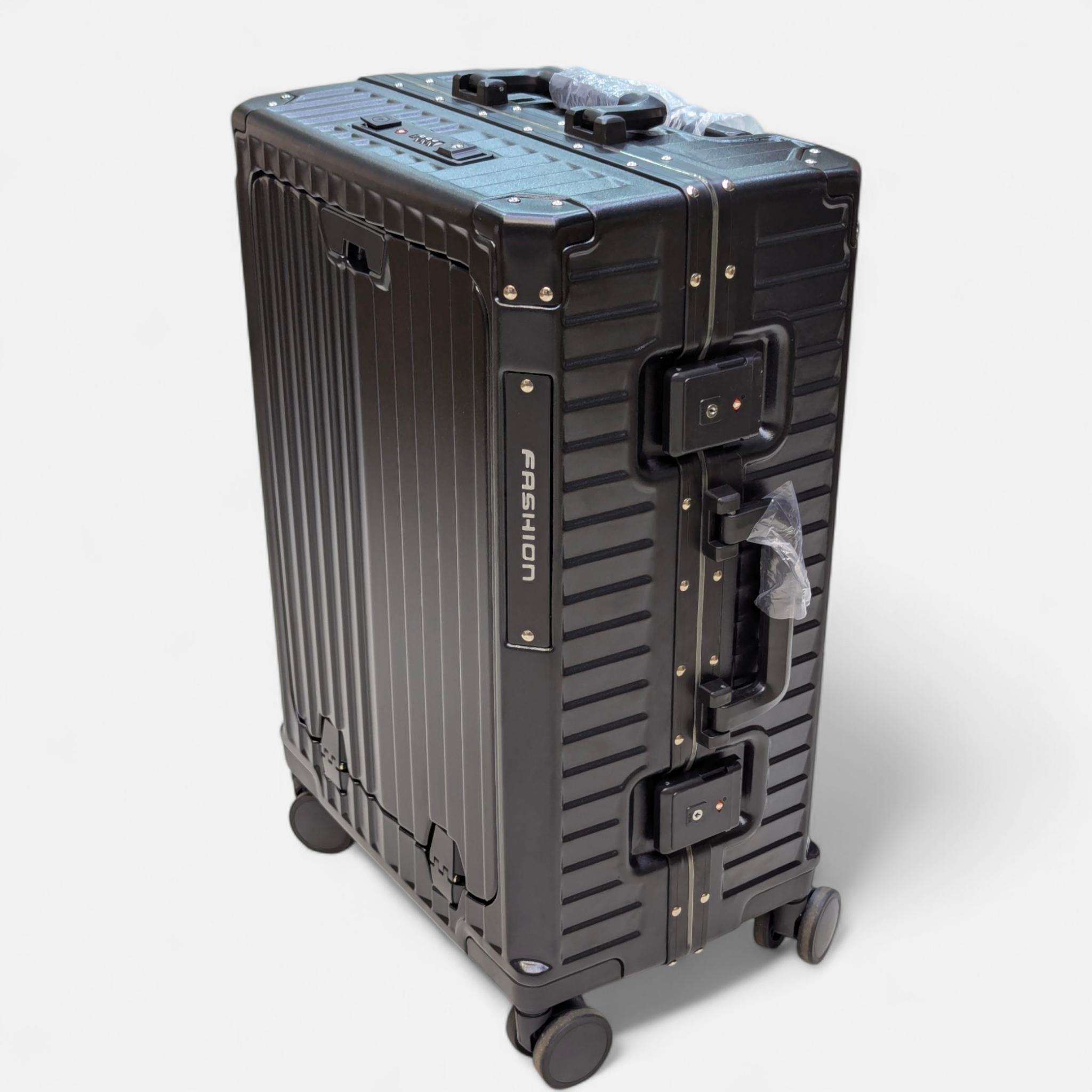 Fashion Premium Aluminum Style Cabin Luggage | Polycarbonate | Automatic TSA Lock