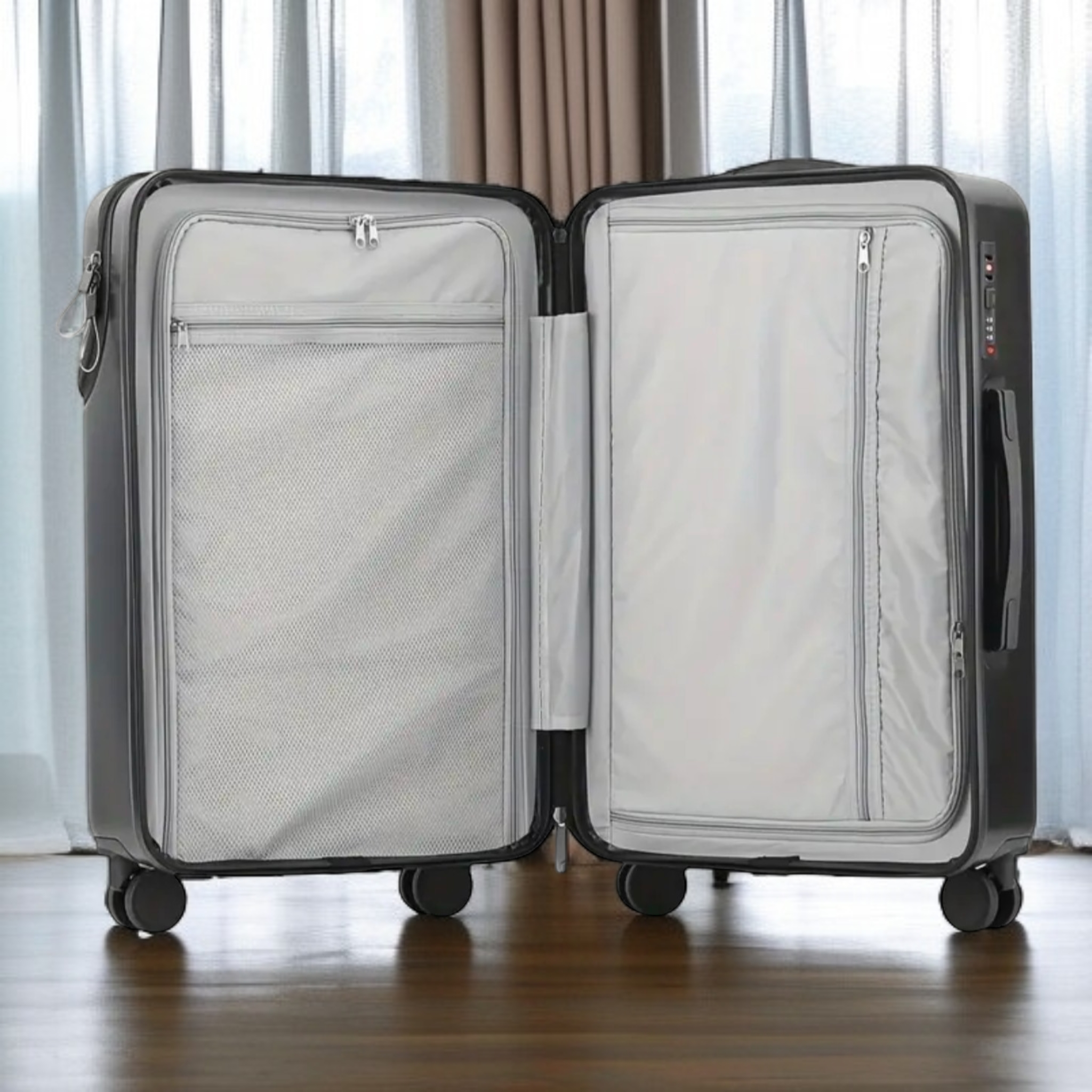 Aluminum Style Premium Luggage | Front Opening | HL 11995 - Haris Luggage