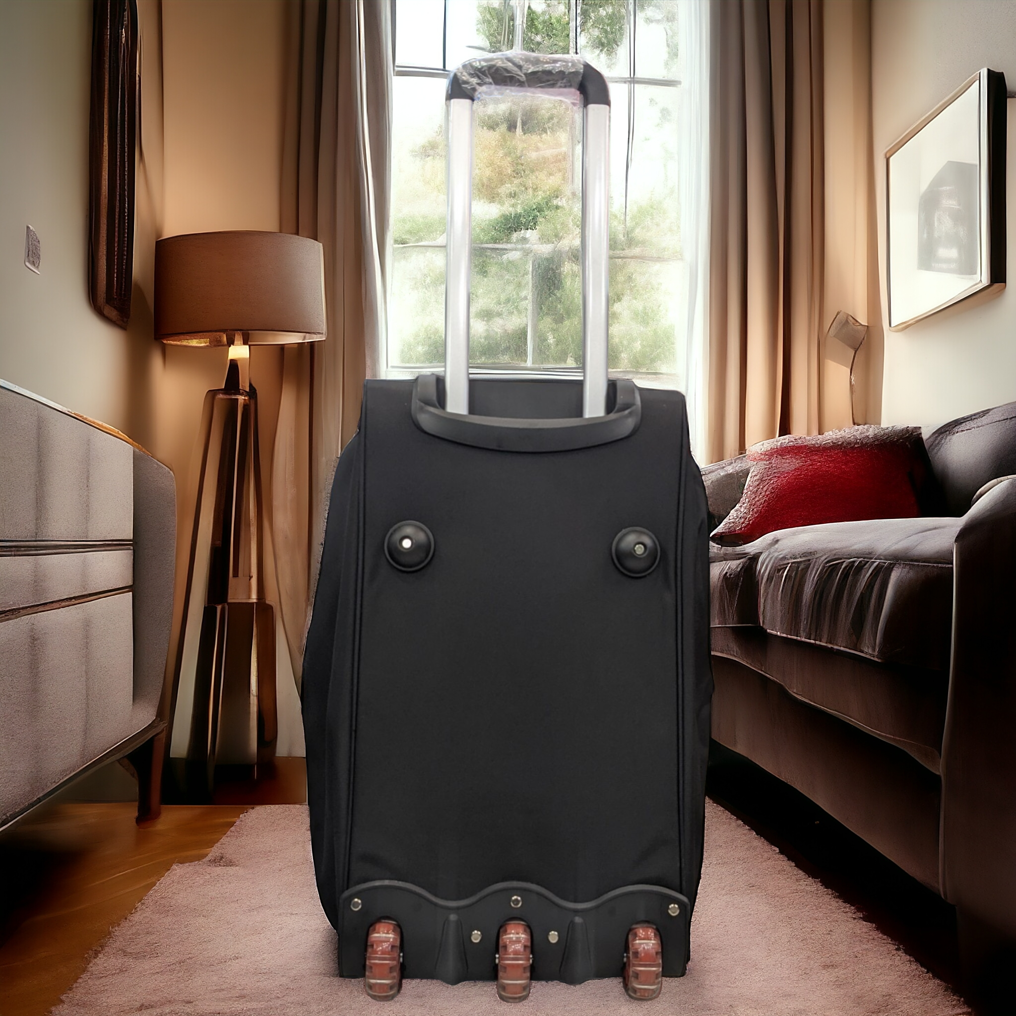 Premium Trolley Duffel Bag | 3 Concealed Wheels | Expandable - Haris Luggage