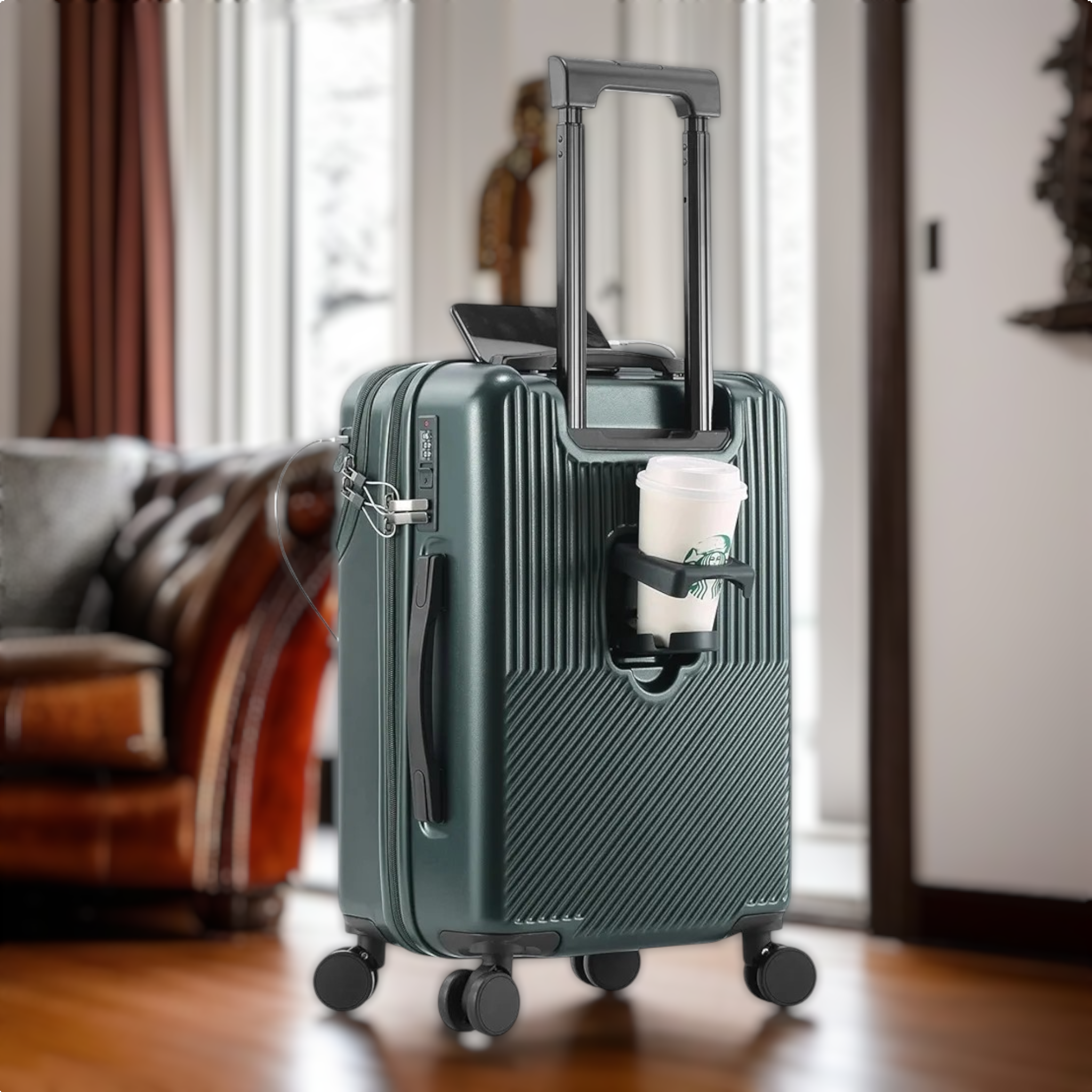Aluminum Style Premium Luggage | Front Opening | HL 11995 - Haris Luggage