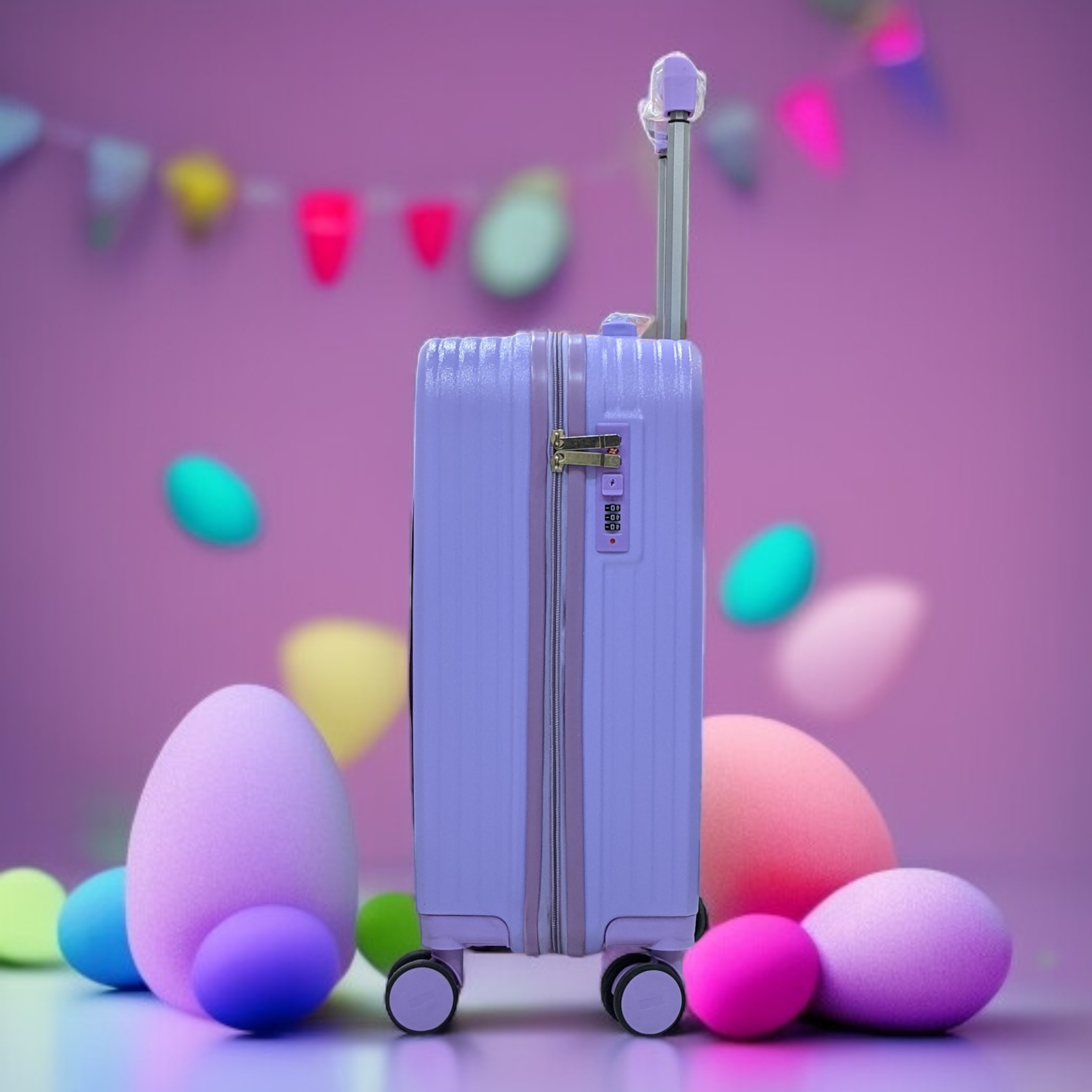 Kuromi 3D Character Kid's Cabin Luggage | Premium Quality | Concealed Lock - Haris Luggage