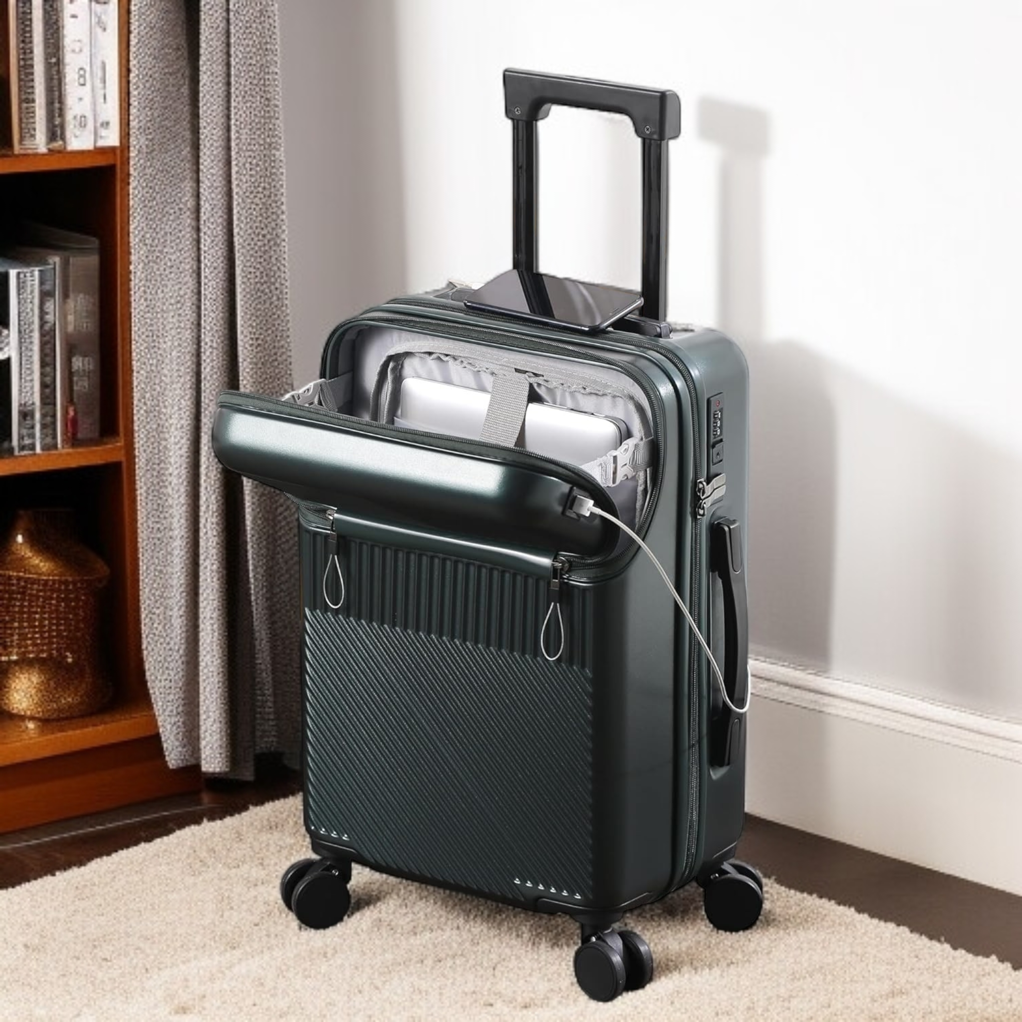 Aluminum Style Premium Luggage | Front Opening | HL 11995 - Haris Luggage
