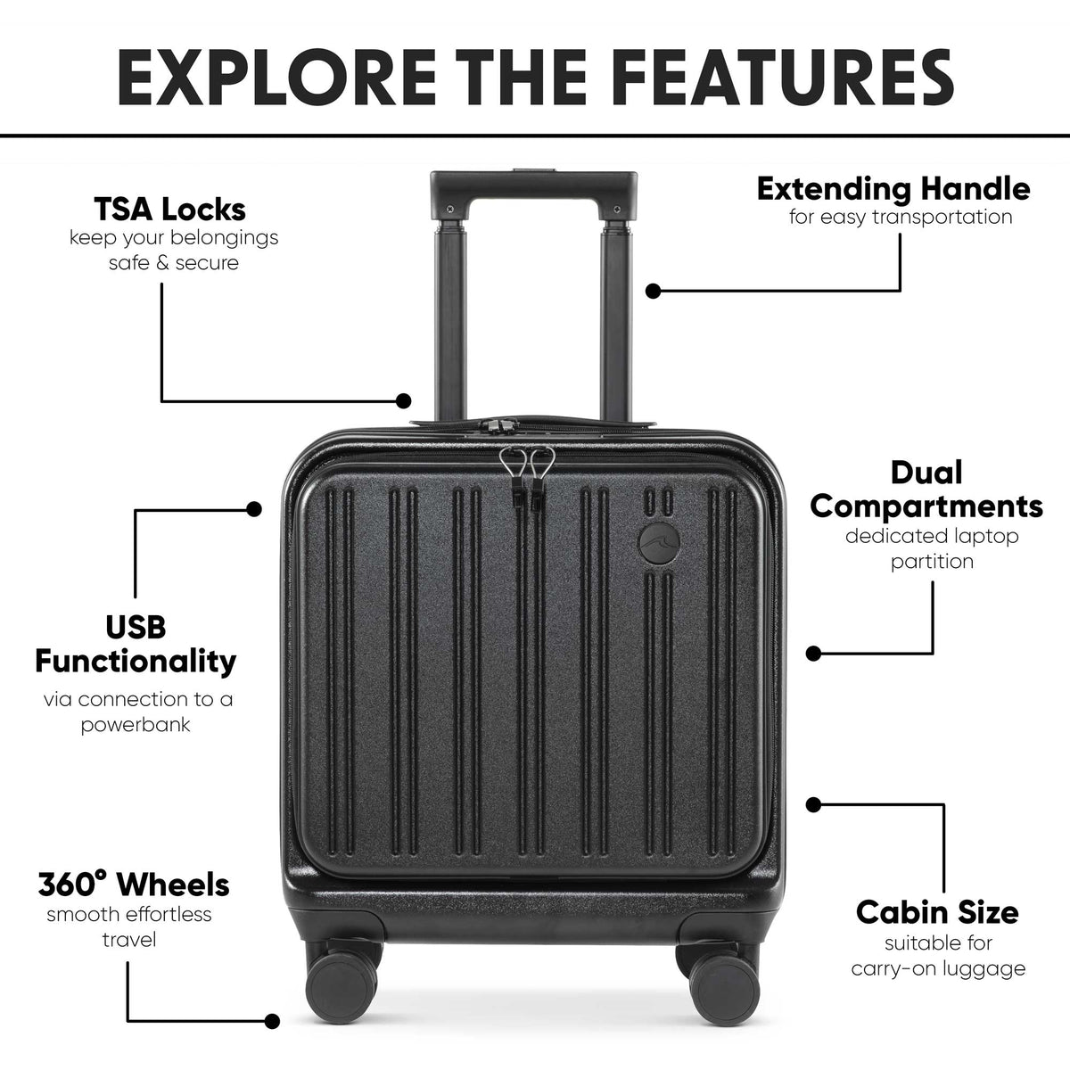 18" Business Crew bag | Hardtop Series