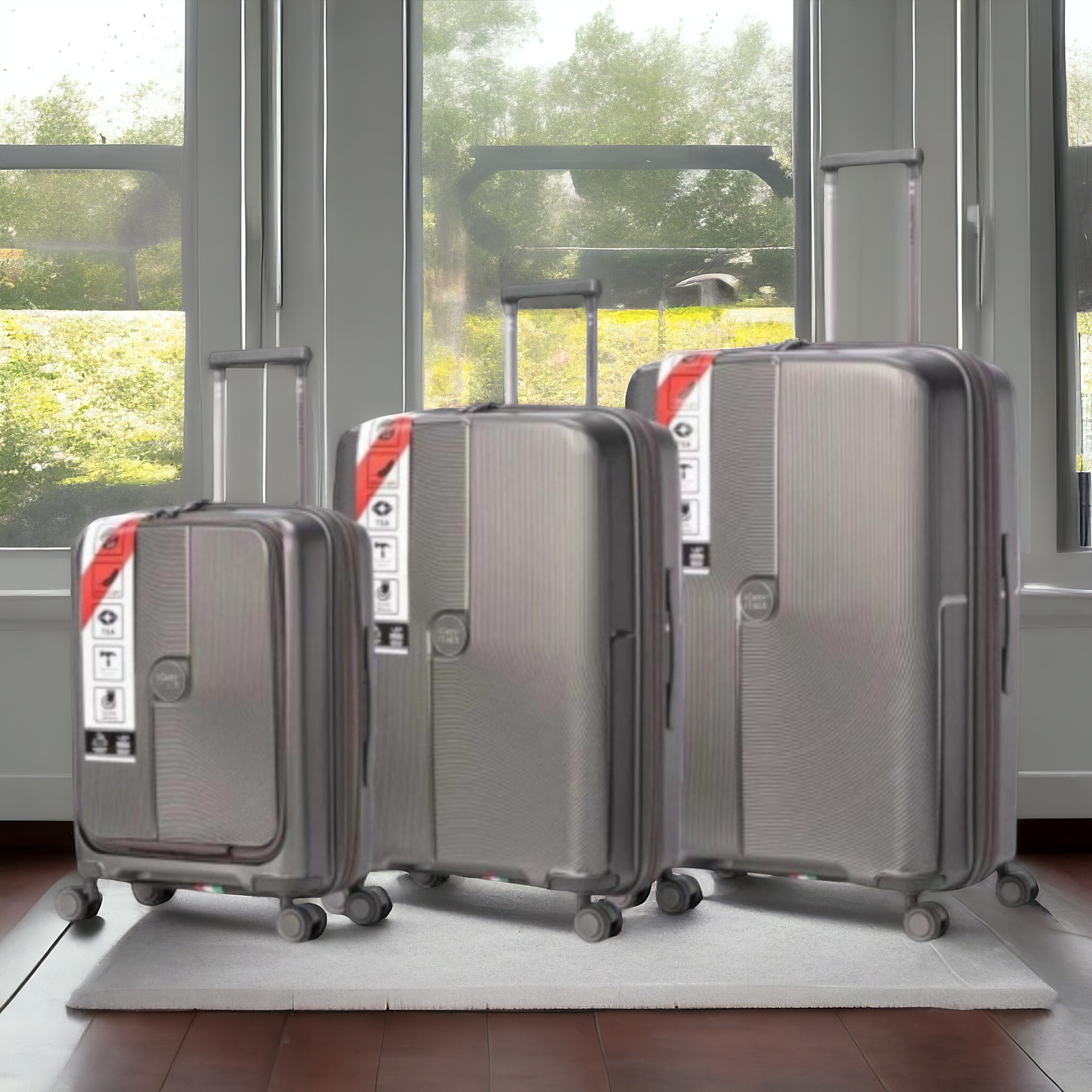 ICarry Italy - Front Opening | Laptop Compartment - Haris Luggage