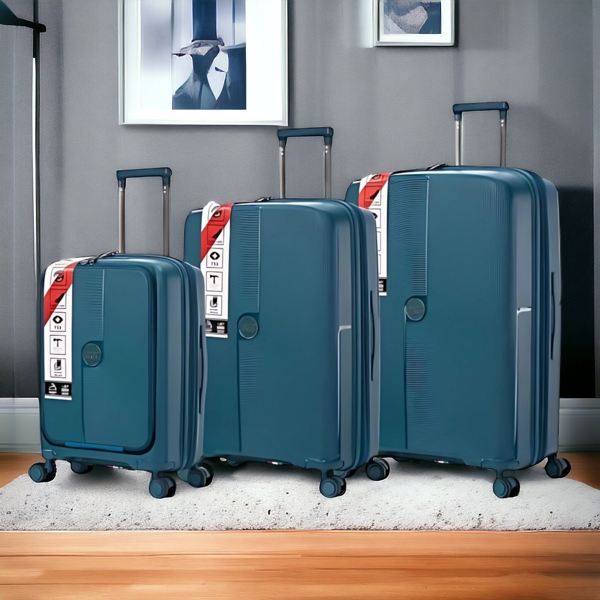 ICarry Italy - Front Opening | Laptop Compartment - Haris Luggage