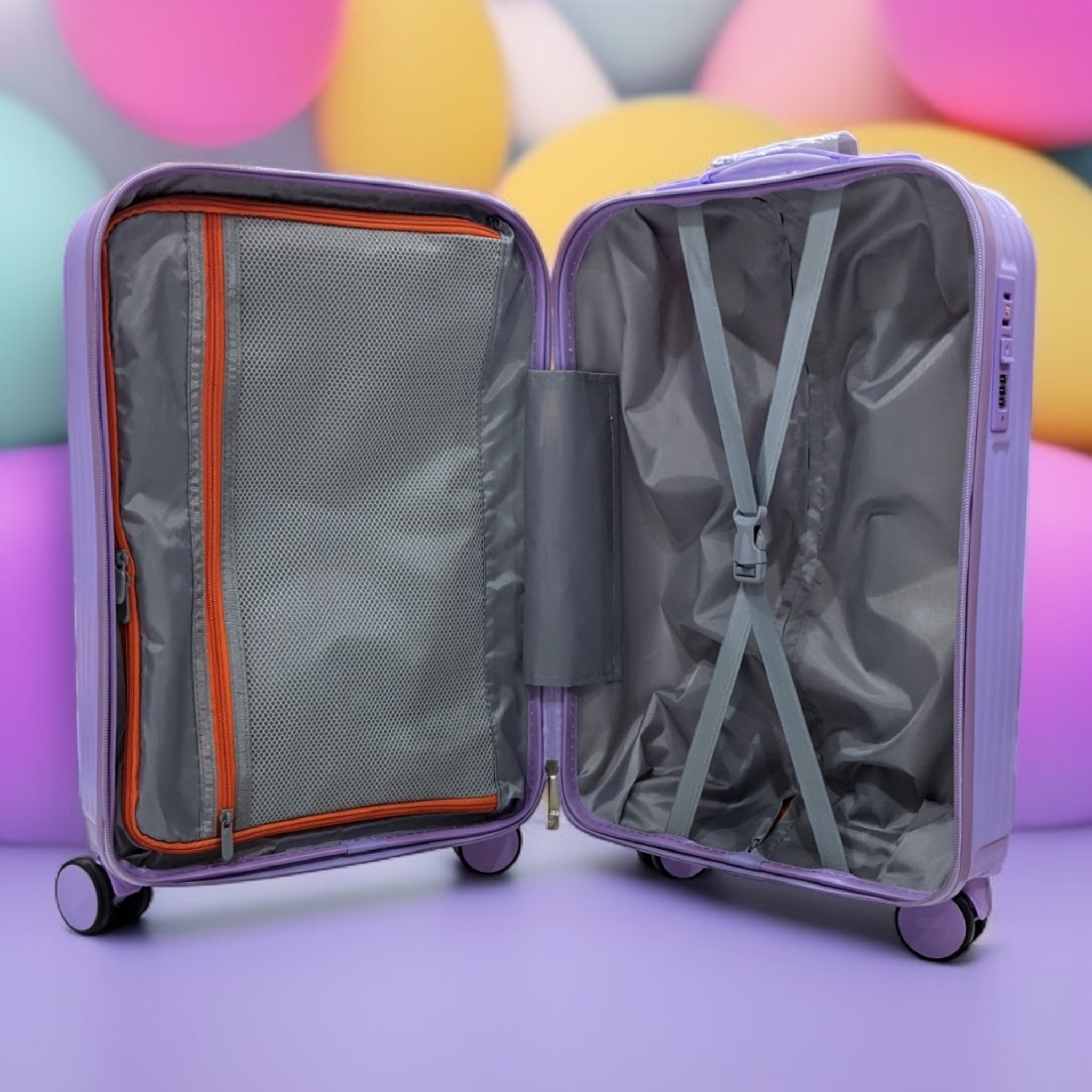 Kuromi 3D Character Kid's Cabin Luggage | Premium Quality | Concealed Lock - Haris Luggage