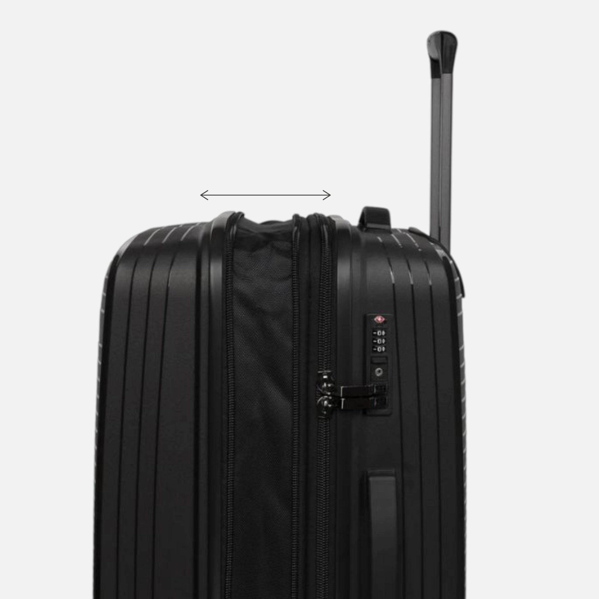 Haris Luggage TSA approved 360 spinner suitcase with a sleek design and retractable handle