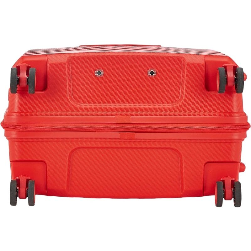 Red VIP Xlite PP luggage Pakistan with durable design and smooth-rolling wheels for easy travel