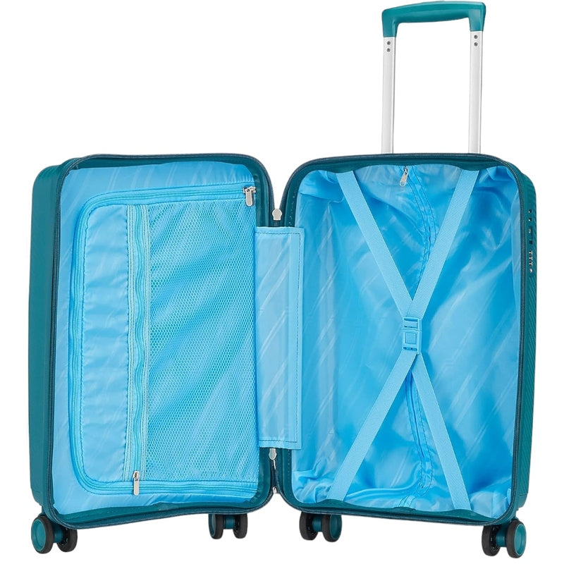 Open VIP Xlite PP luggage Pakistan with spacious interior and mesh pocket for organized travel