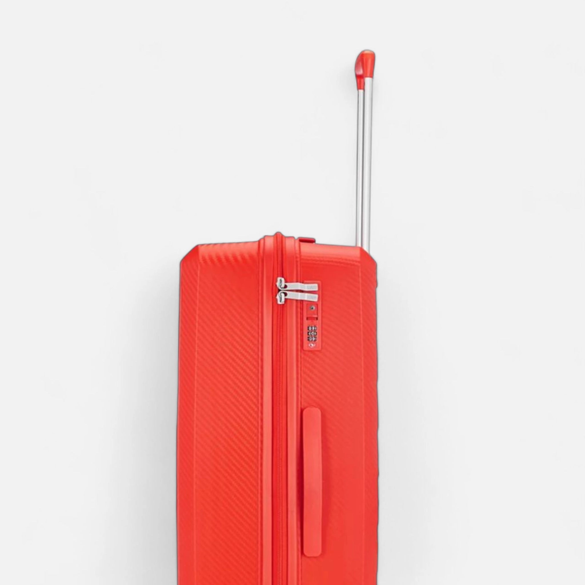 VIP Xlite PP luggage Pakistan in bright red with a retractable handle for easy travel