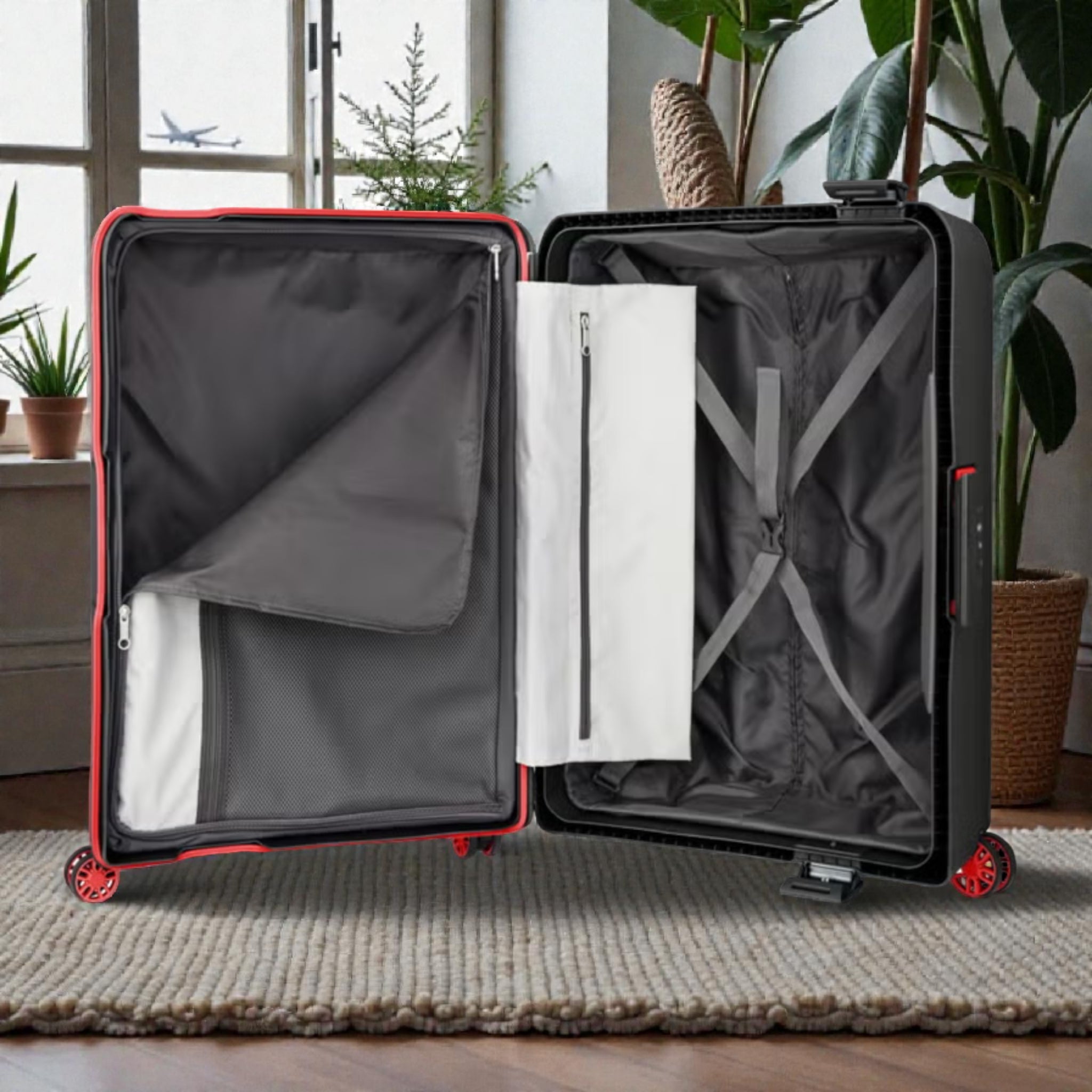 American Tourister Tribus Open suitcase with interior organization