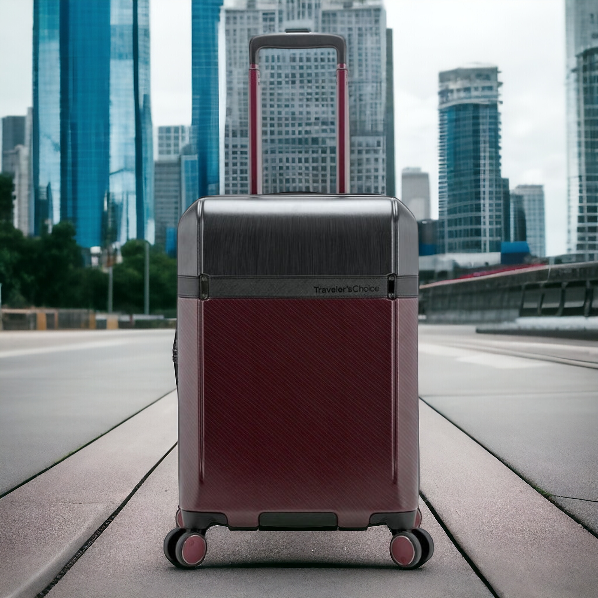 Traveler's Choice Vulkan Luggage | Premium ABS+PC Hard Shell Travel Case