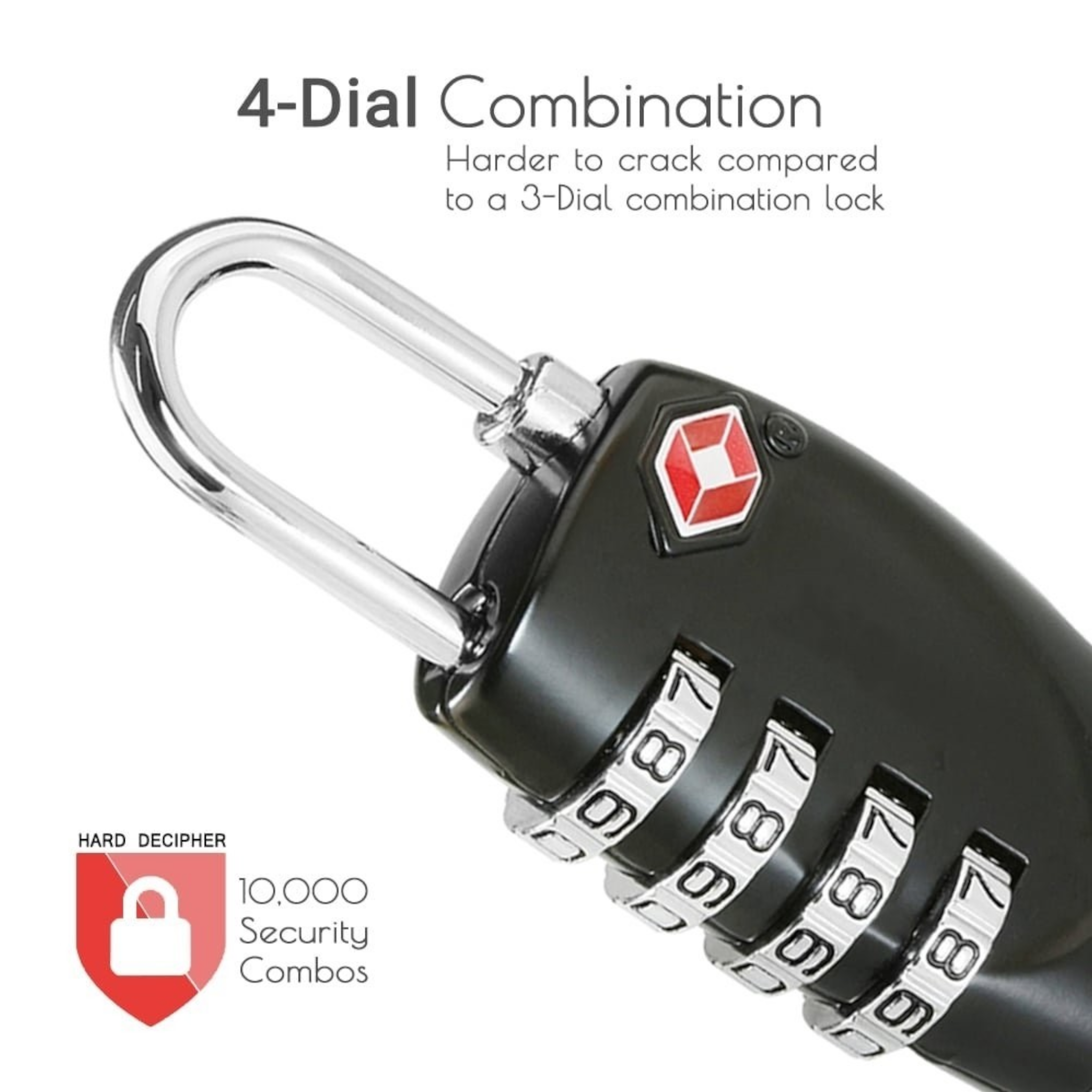 Premium Metal TSA Lock | 4 Digit Combinations