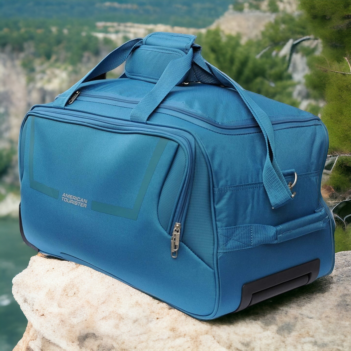 American Tourister Trolley Duffel Bag | Lightweight - Haris Luggage
