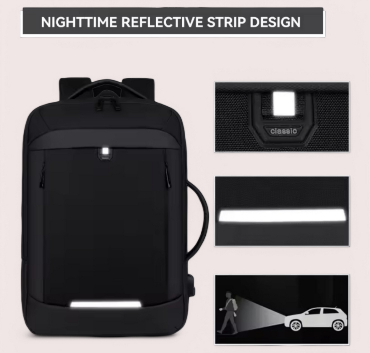 Travelling & Laptop Backpack | Expandable | HL 36403 - Haris Luggage