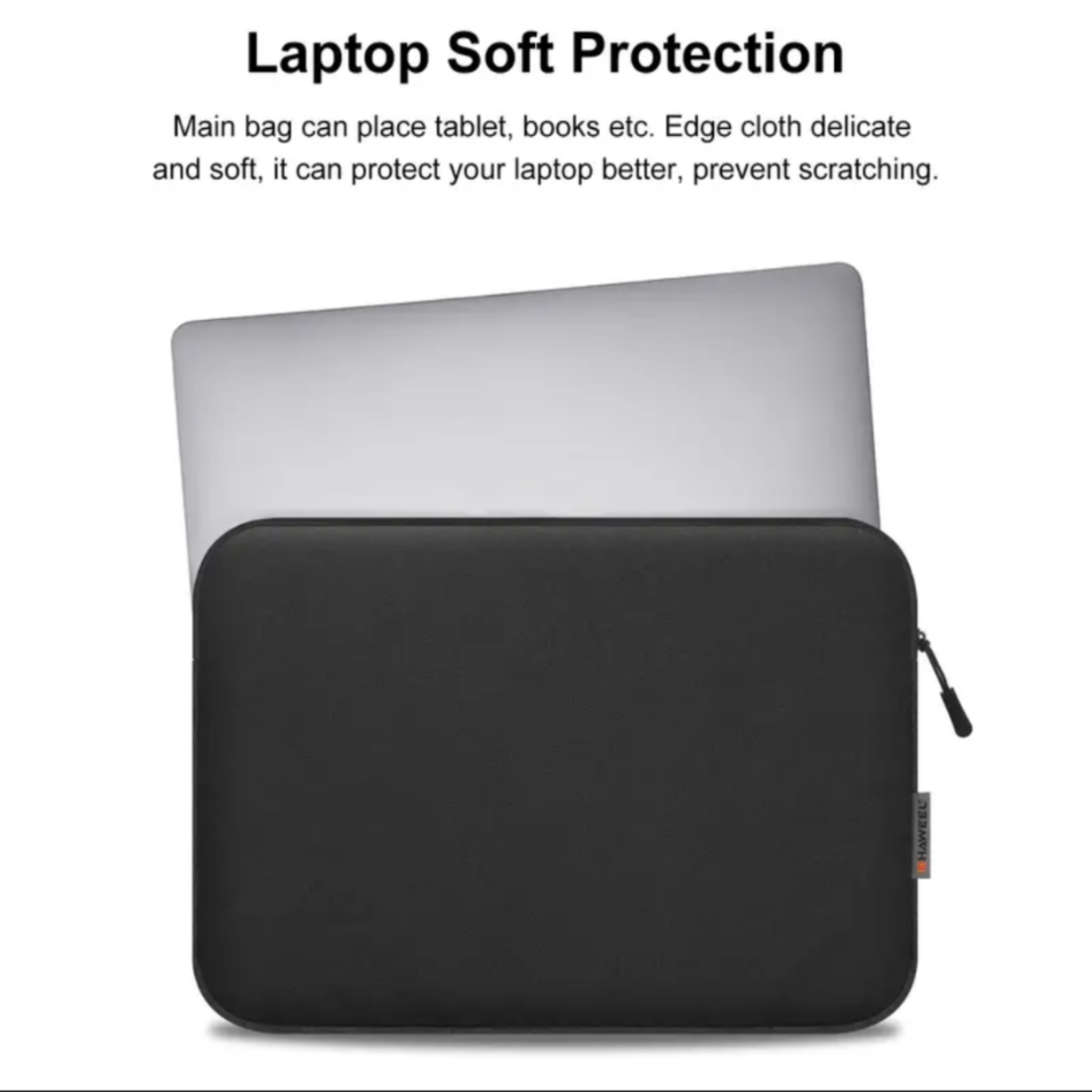 Haweel Black Laptop Sleeve | Perfect Fit for 15-Inch Laptops