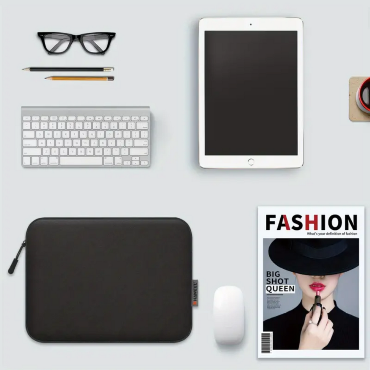 Haweel Black Laptop Sleeve | Perfect Fit for 15-Inch Laptops - Haris Luggage