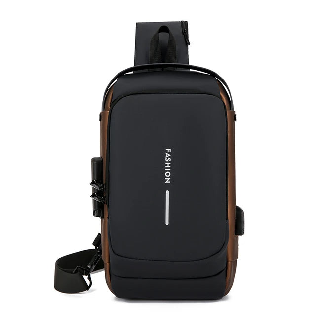 Stylish Haris Luggage cross body travel pouch with multiple compartments and an adjustable strap