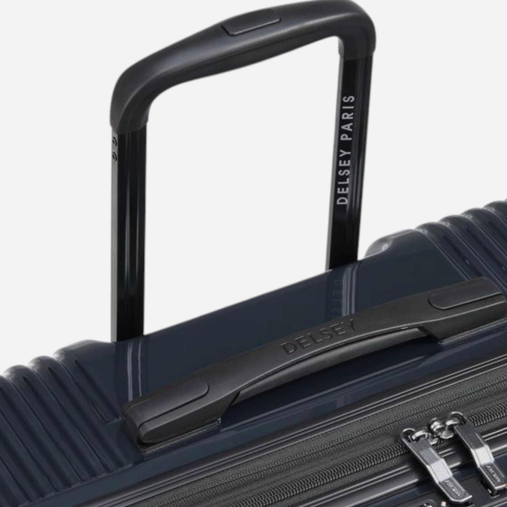 Delsey Ophelia luggage bag handle featuring a sleek design for easy lifting and maneuverability