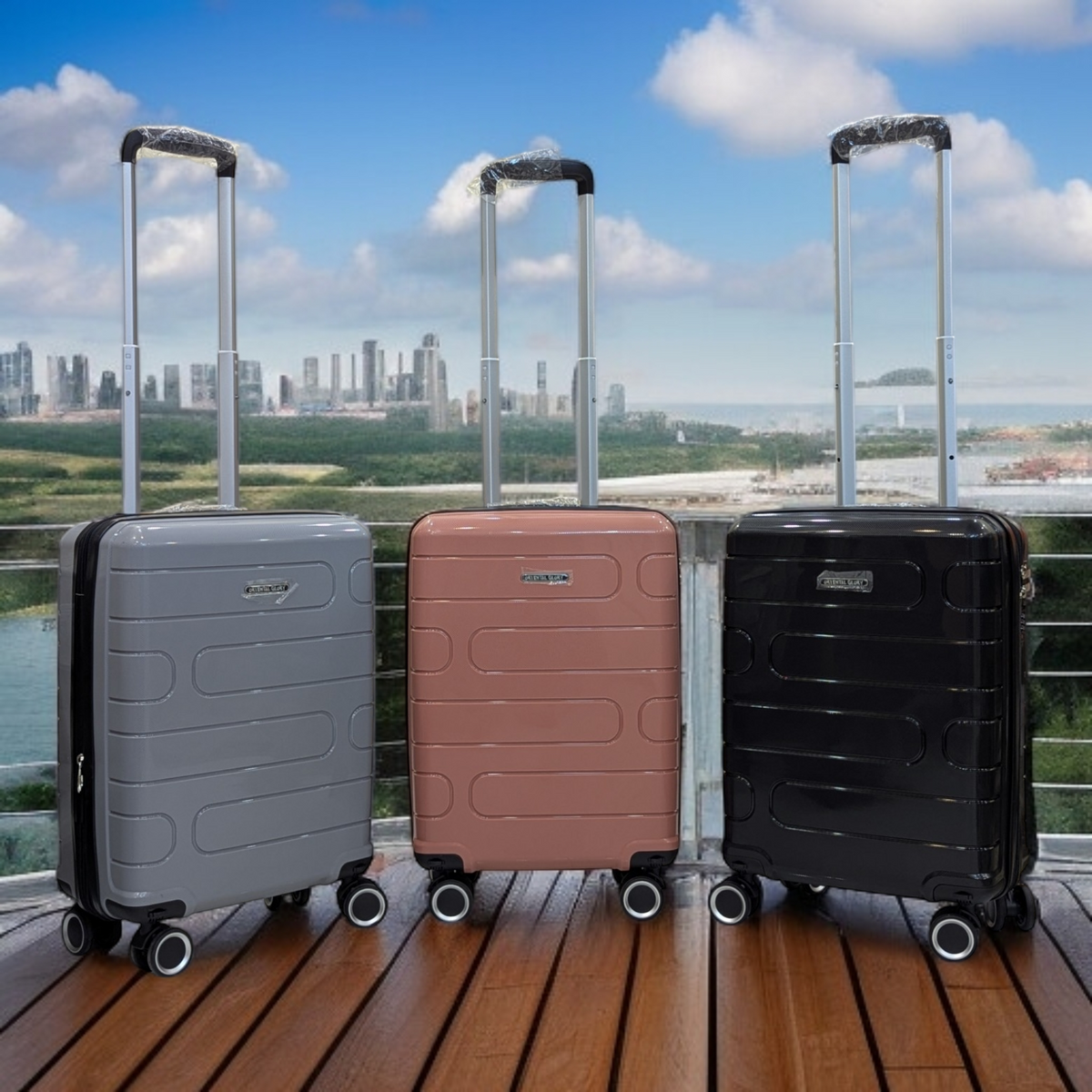 Polypropylene Cabin Luggage | Detachable Wheels | Expandable - HL 57445 - Haris Luggage