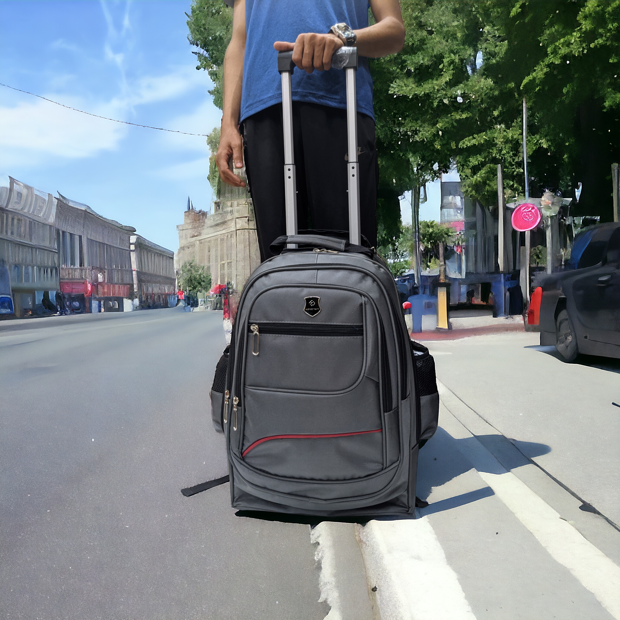 18-Inch Premium Trolley Backpack | Business | School | Ultra Durable and Smooth