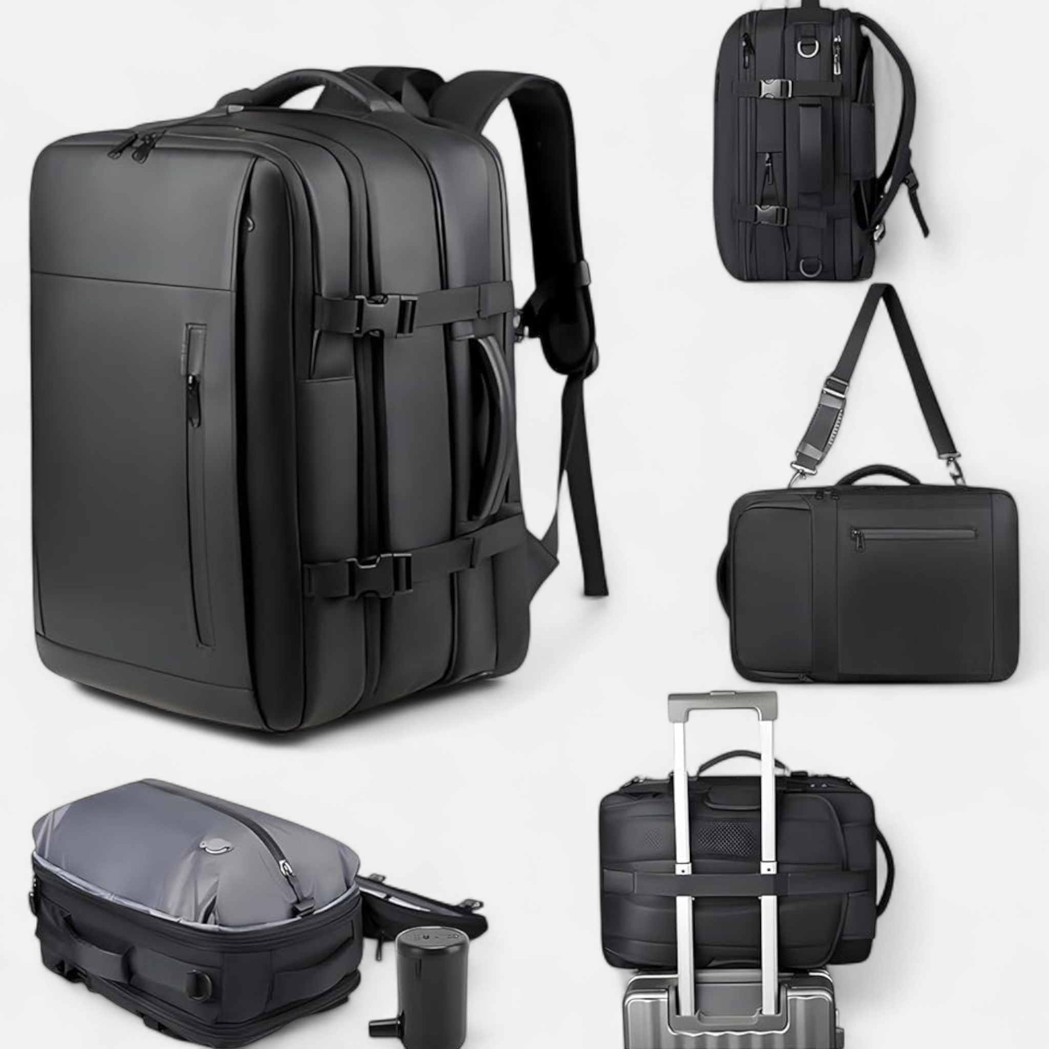 Vaccum Backpack for Traveling | Premium Quality | HL 71820 | Vaccum Pump Included - Haris Luggage