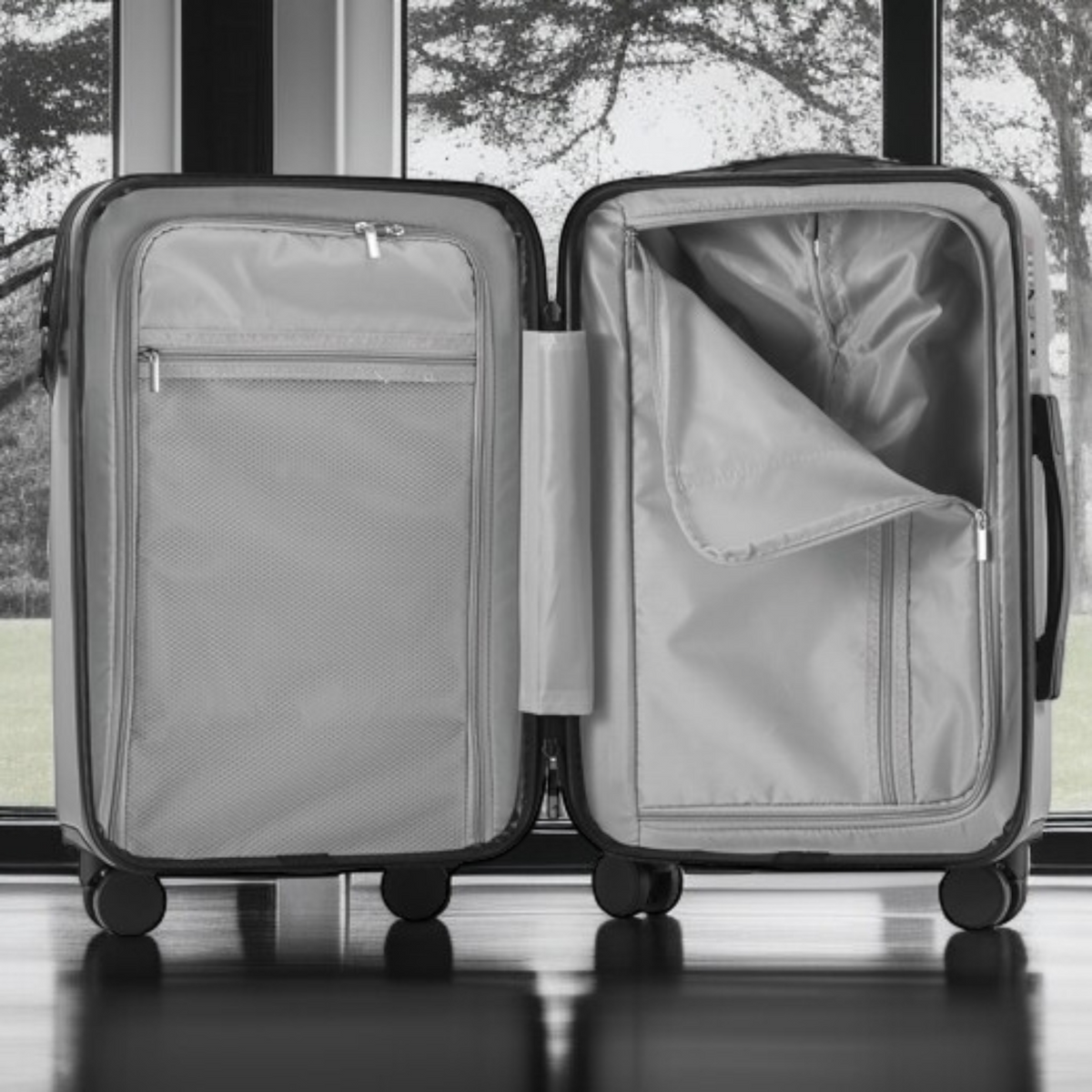 Aluminum Style Premium Luggage | Front Opening | HL 11995 - Haris Luggage