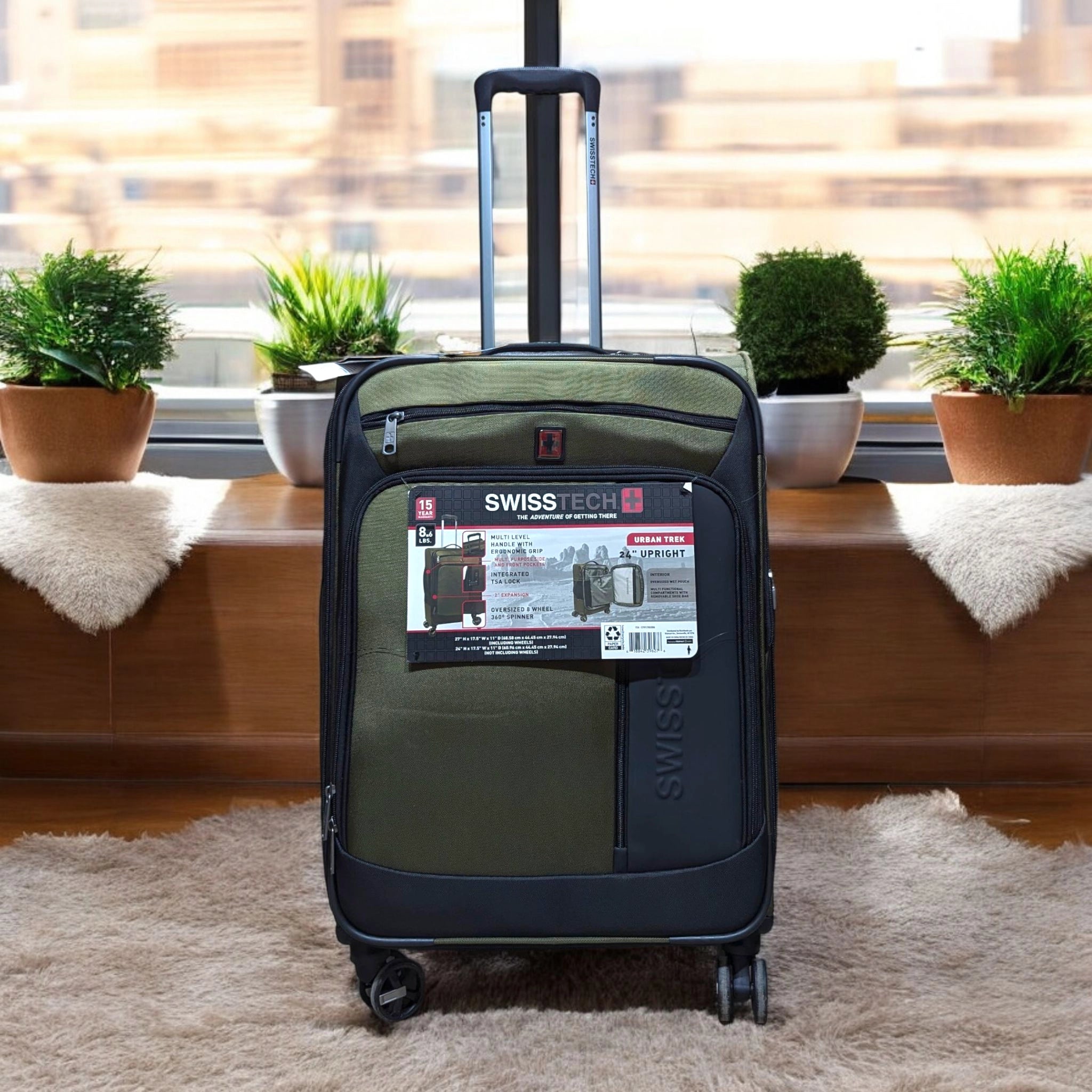 Swiss Tech Urban Luggage | Lightweight and Spacious - Best for Wedding and Travel.