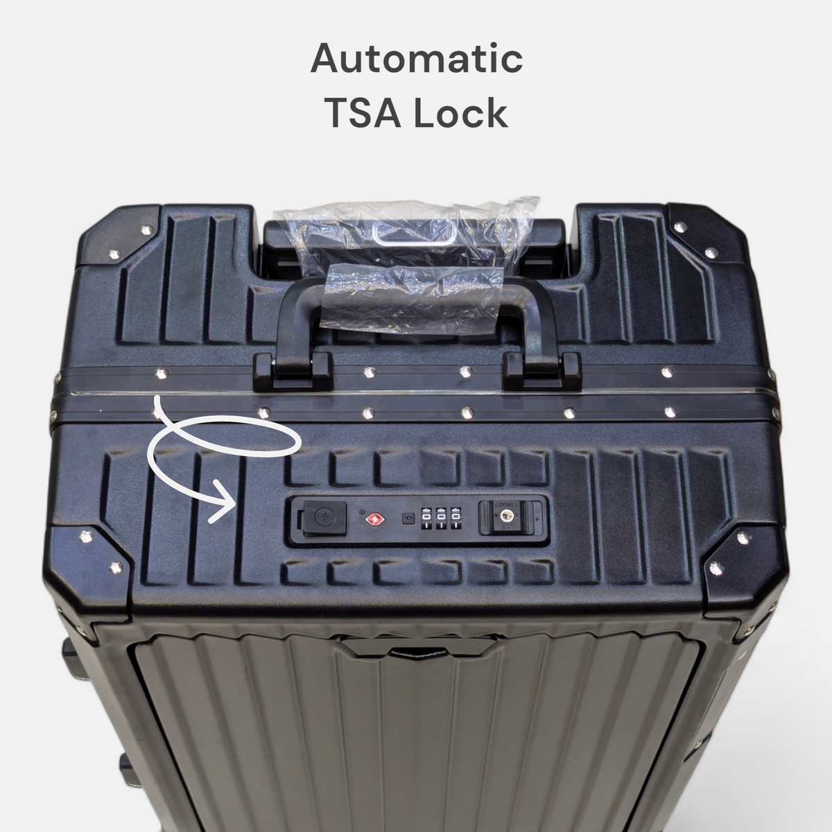 Fashion Premium Aluminum Style Cabin Luggage | Polycarbonate  | Automatic TSA Lock