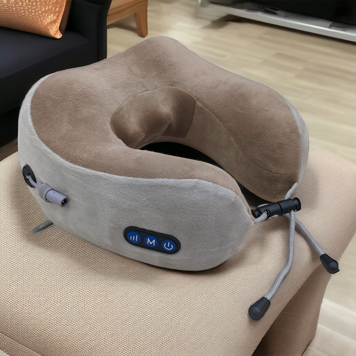 Ultra Soft Travel Neck Pillow with Smart Massager | Pain Relief - Haris Luggage