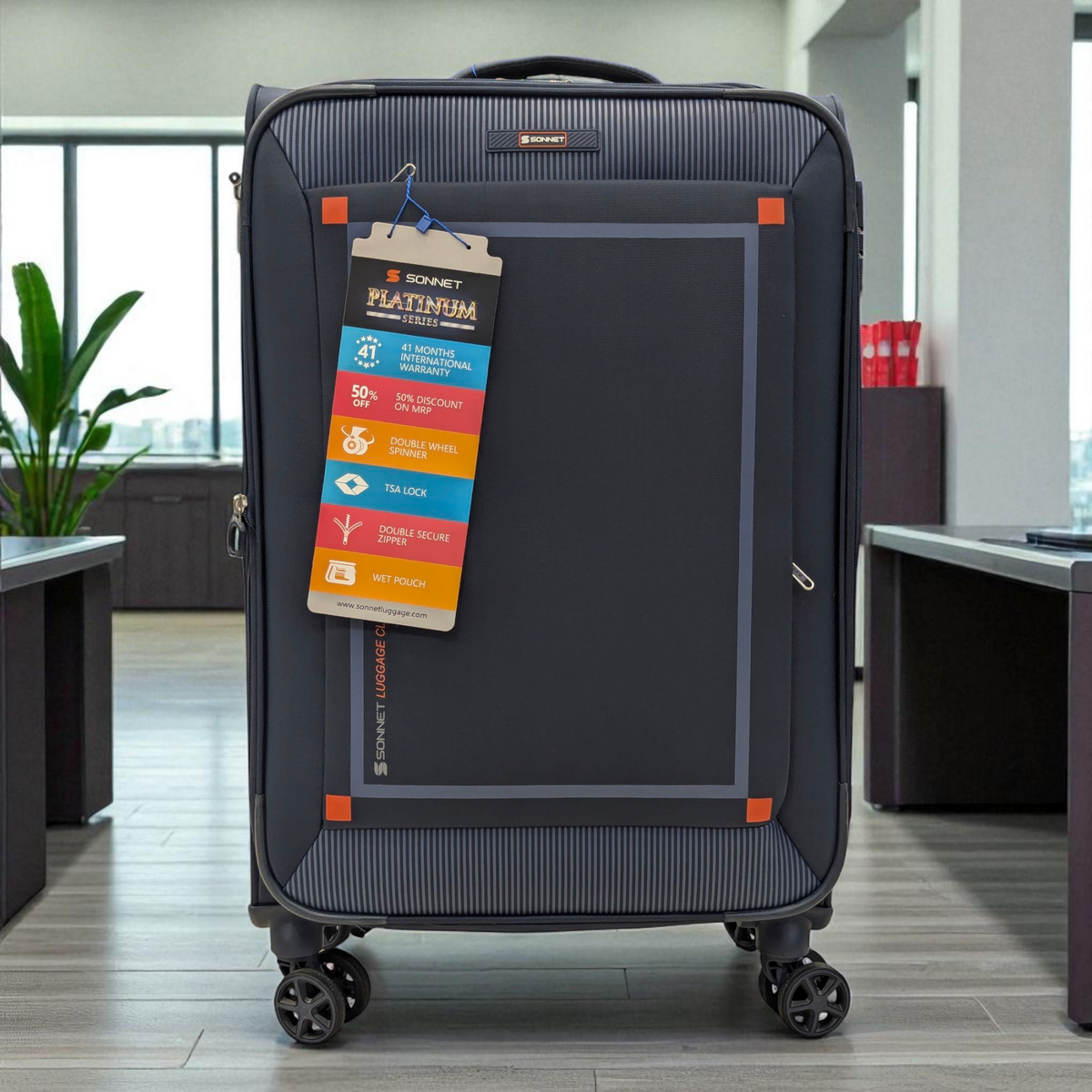 Sonnet Soft Luggage | TSA Approved Lock | Lightweight - Haris Luggage
