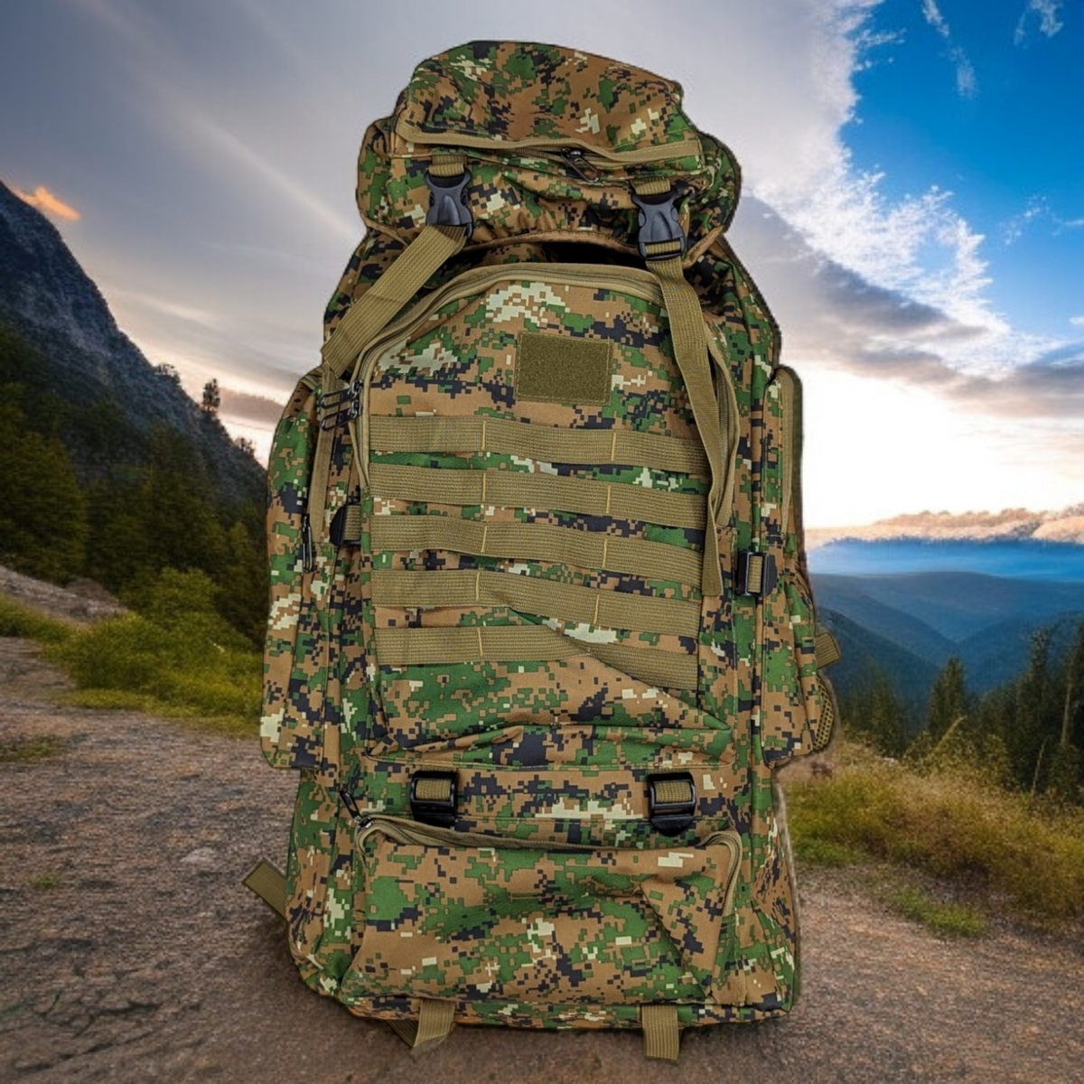 Ultimate 80L Military-Grade Hiking Backpack – Rugged & Spacious for Outdoor Adventures - Haris Luggage