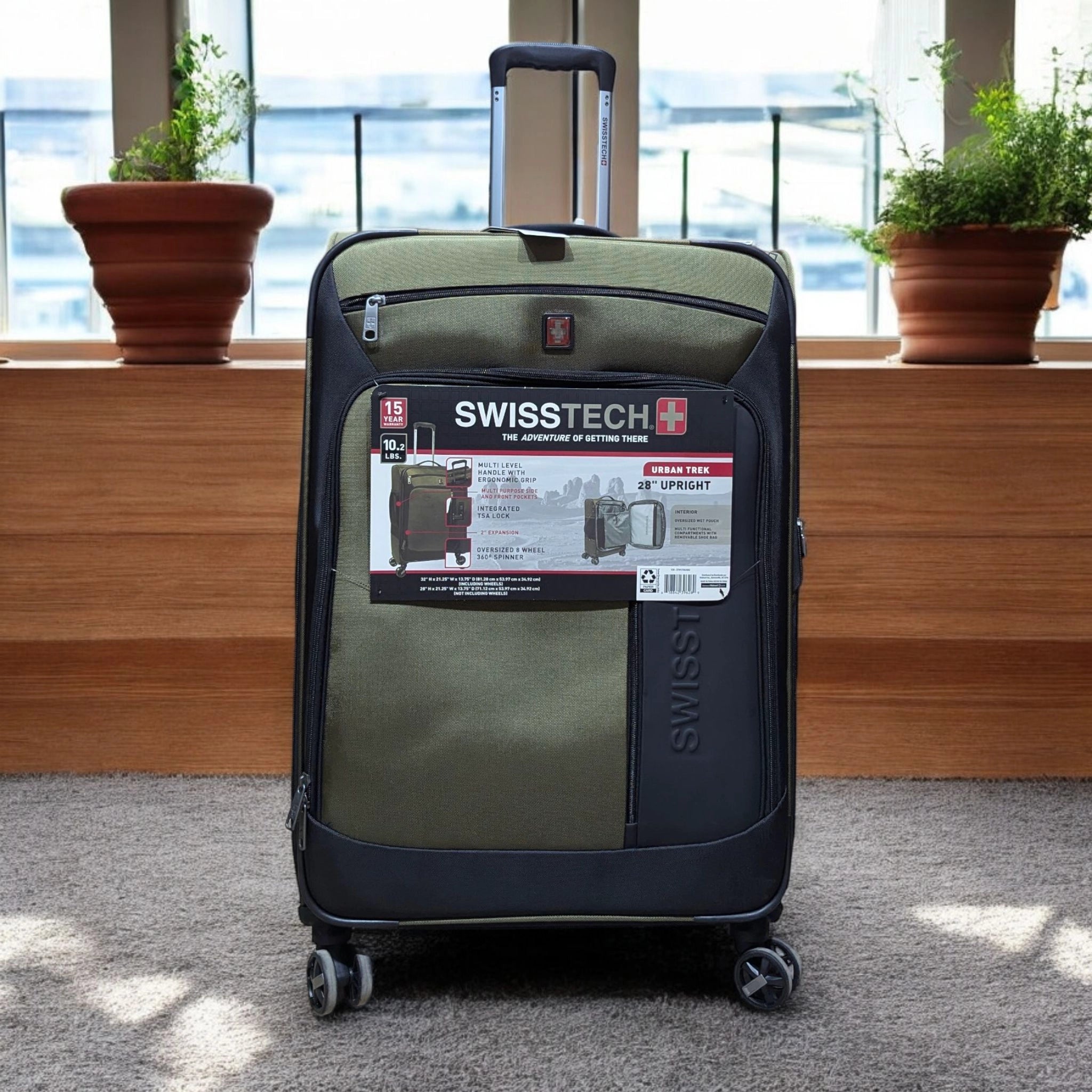 Swiss Tech Urban Luggage | Lightweight and Spacious - Best for Wedding and Travel.