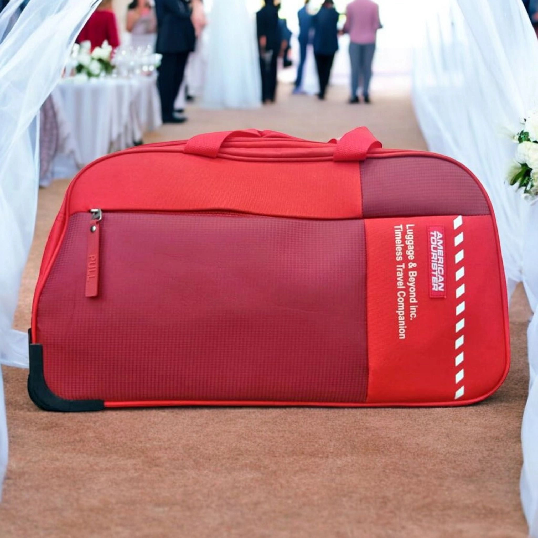 American Tourister Trolley Duffel Bag | Lightweight