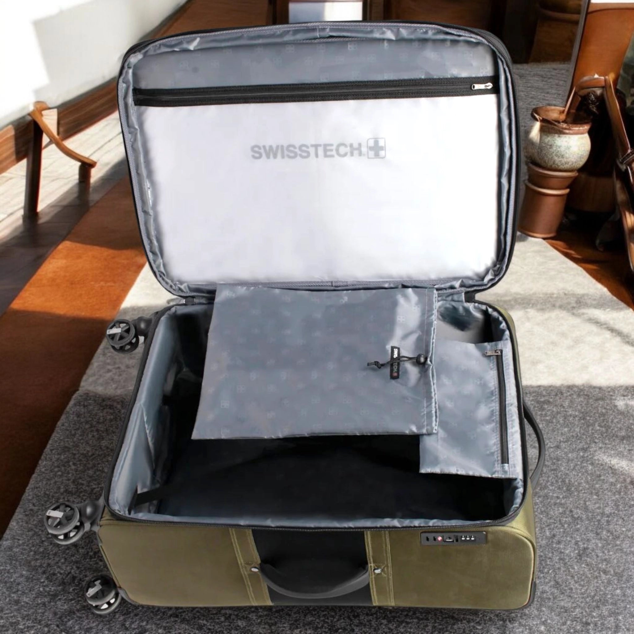 Swiss Tech Urban Luggage | Lightweight and Spacious - Best for Wedding and Travel.