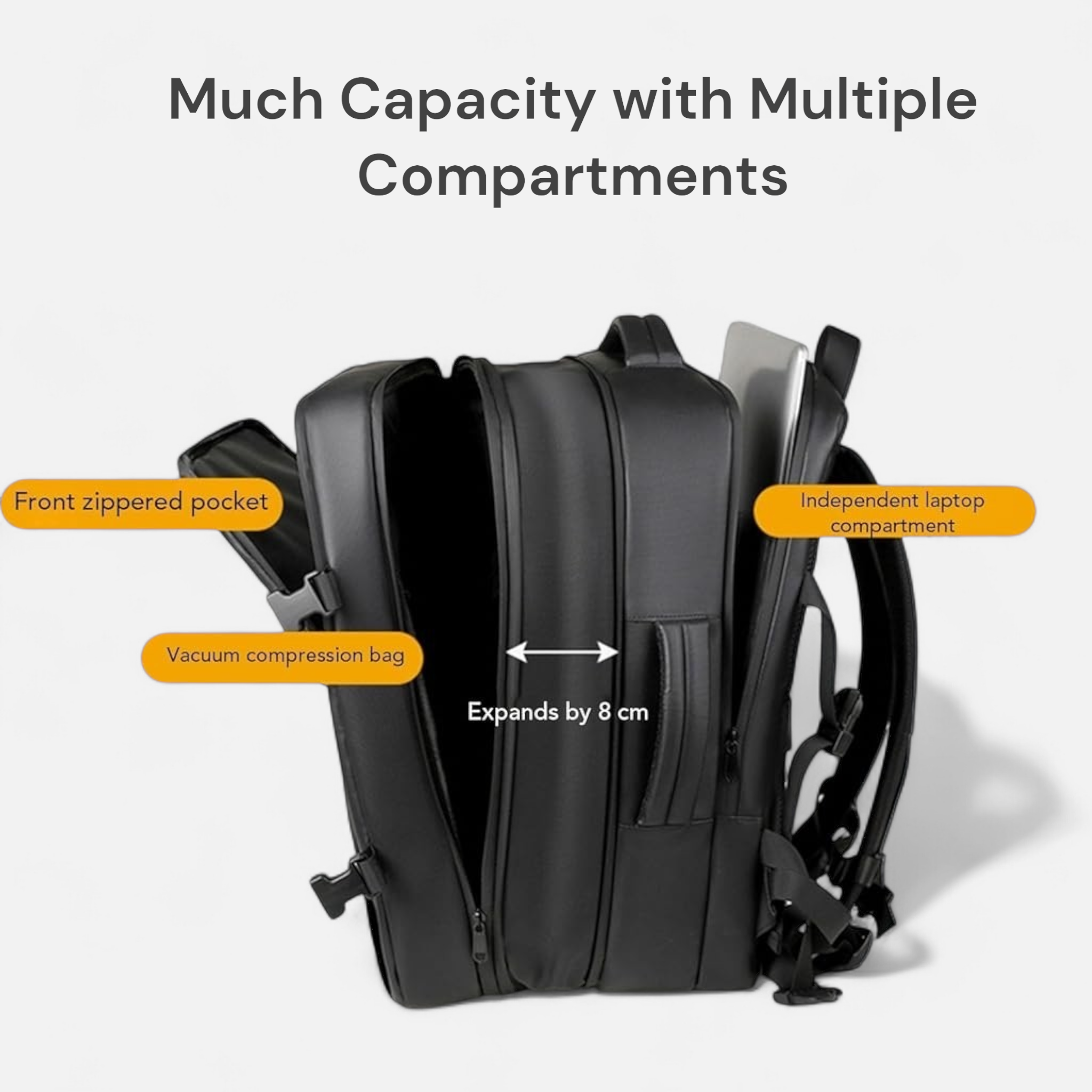 Vaccum Backpack for Traveling | Premium Quality | HL 71820 | Vaccum Pump Included - Haris Luggage